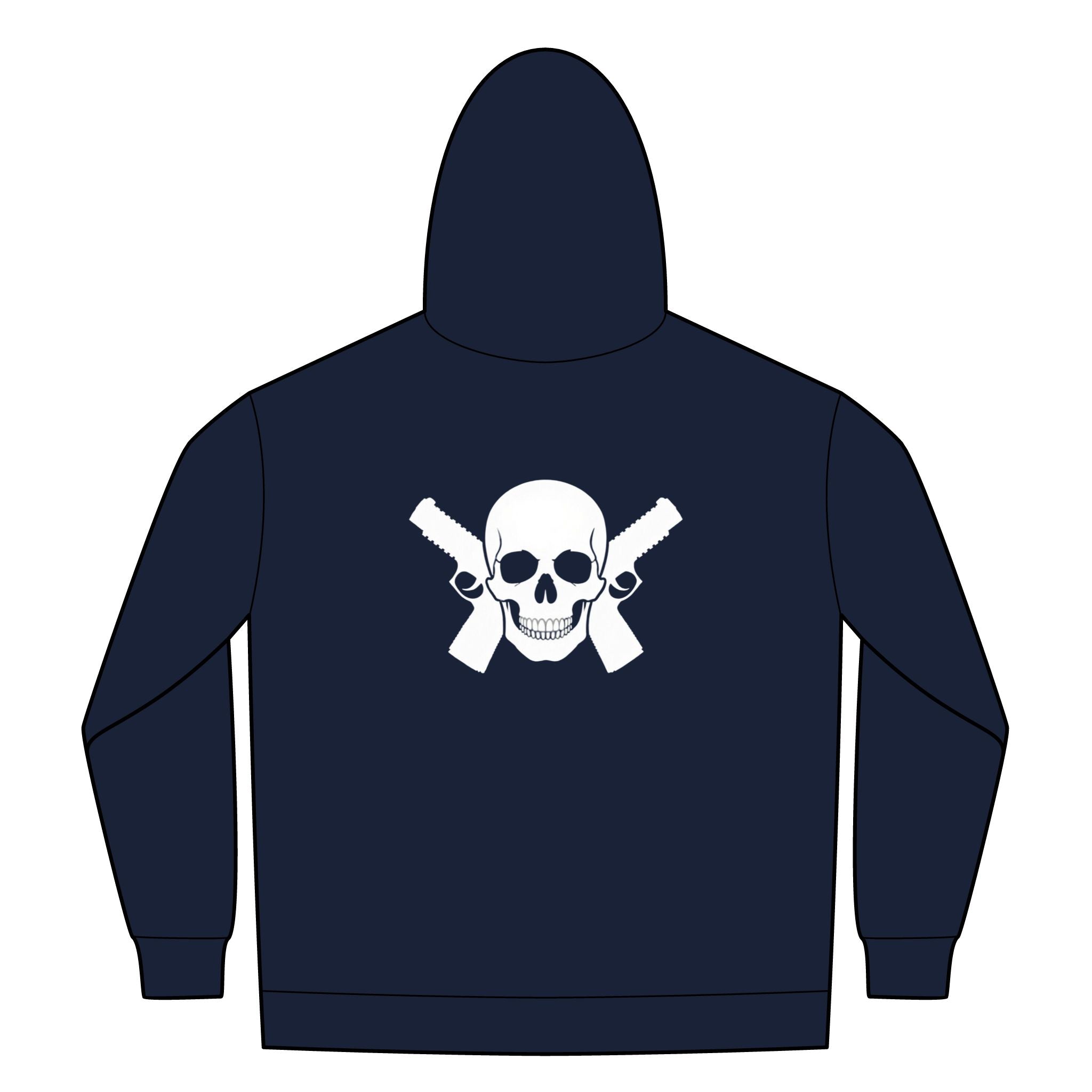 Alwayz Packin Front Zip/ Skull and Guns Back