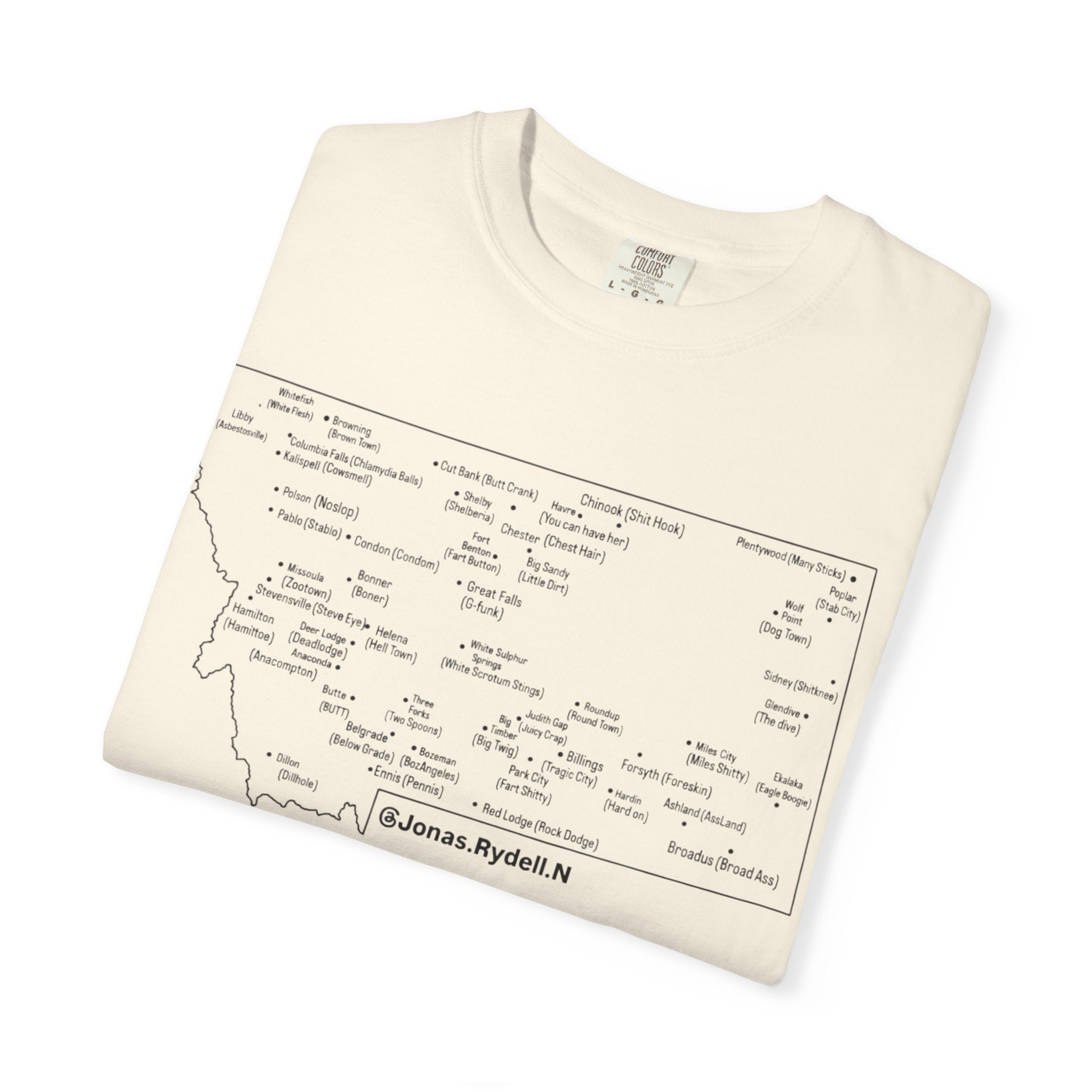 Montana Towns and Nicknames T-Shirt