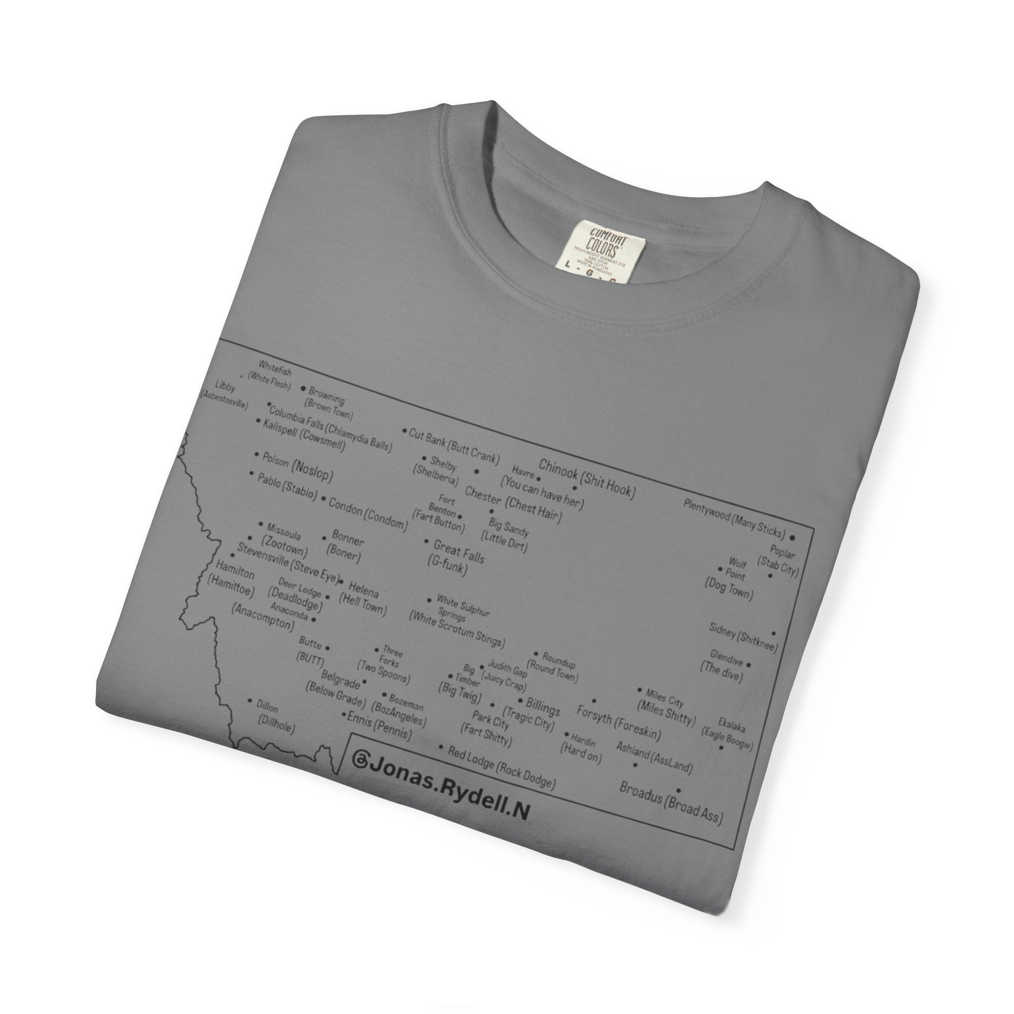 Montana Towns and Nicknames T-Shirt