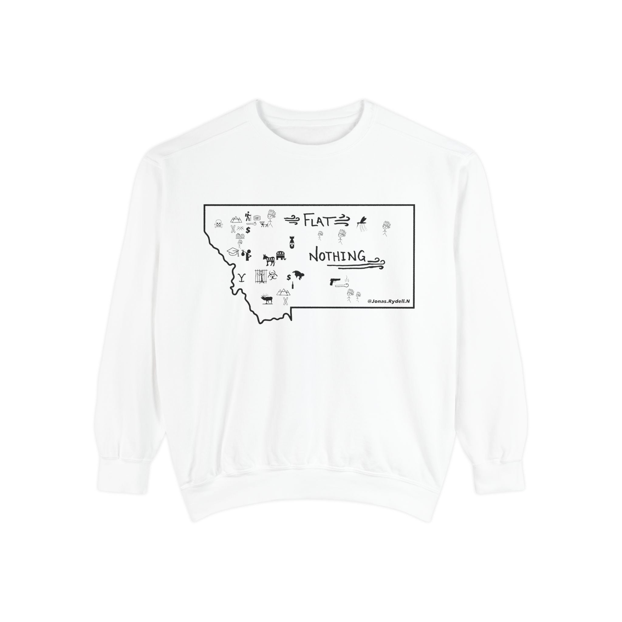 Original Montana Map Sweatshirt