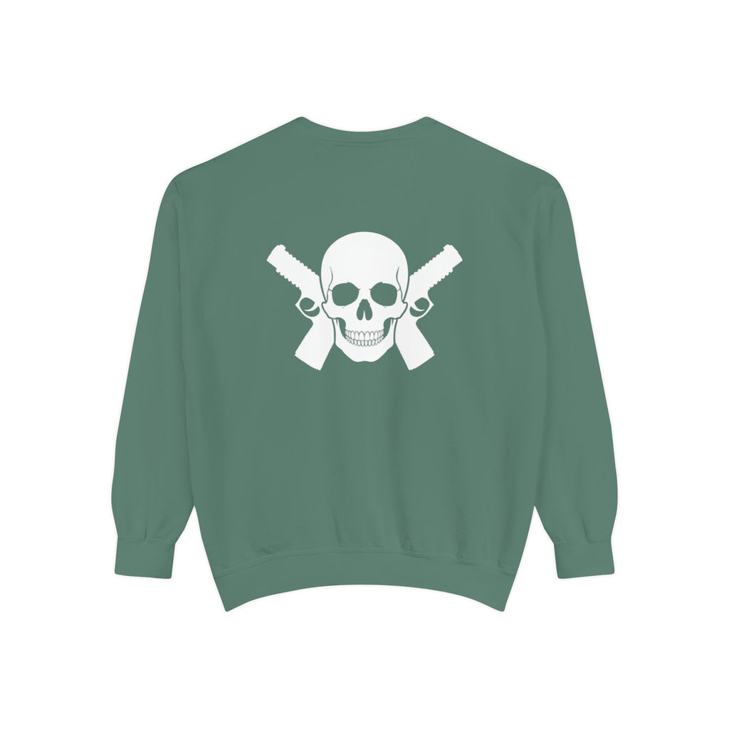 Alwayz Packin Front/ Skull and Guns Back Sweatshirt