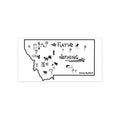 Real Montana Map Sticker