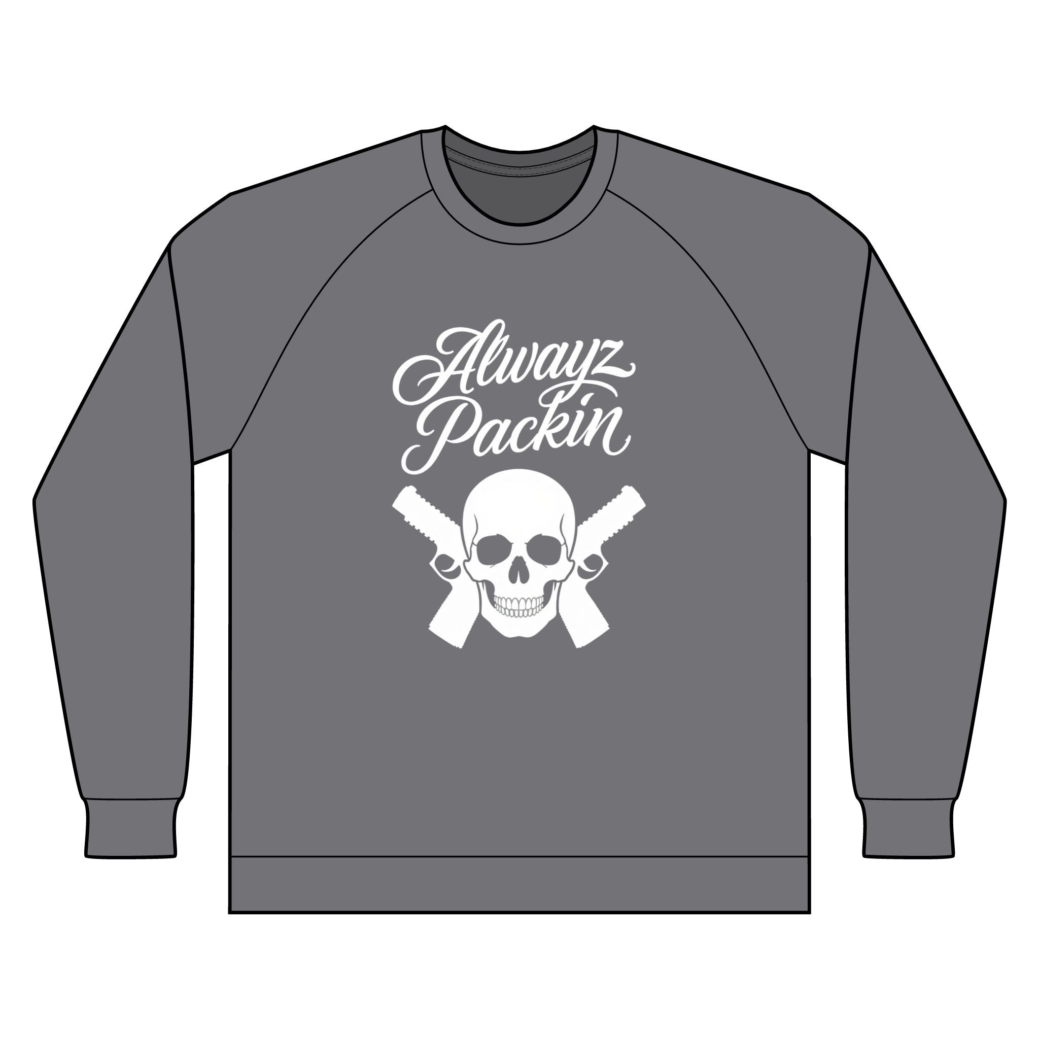 Alwayz Packin Unisex Special Blend Raglan Crewneck Sweatshirt