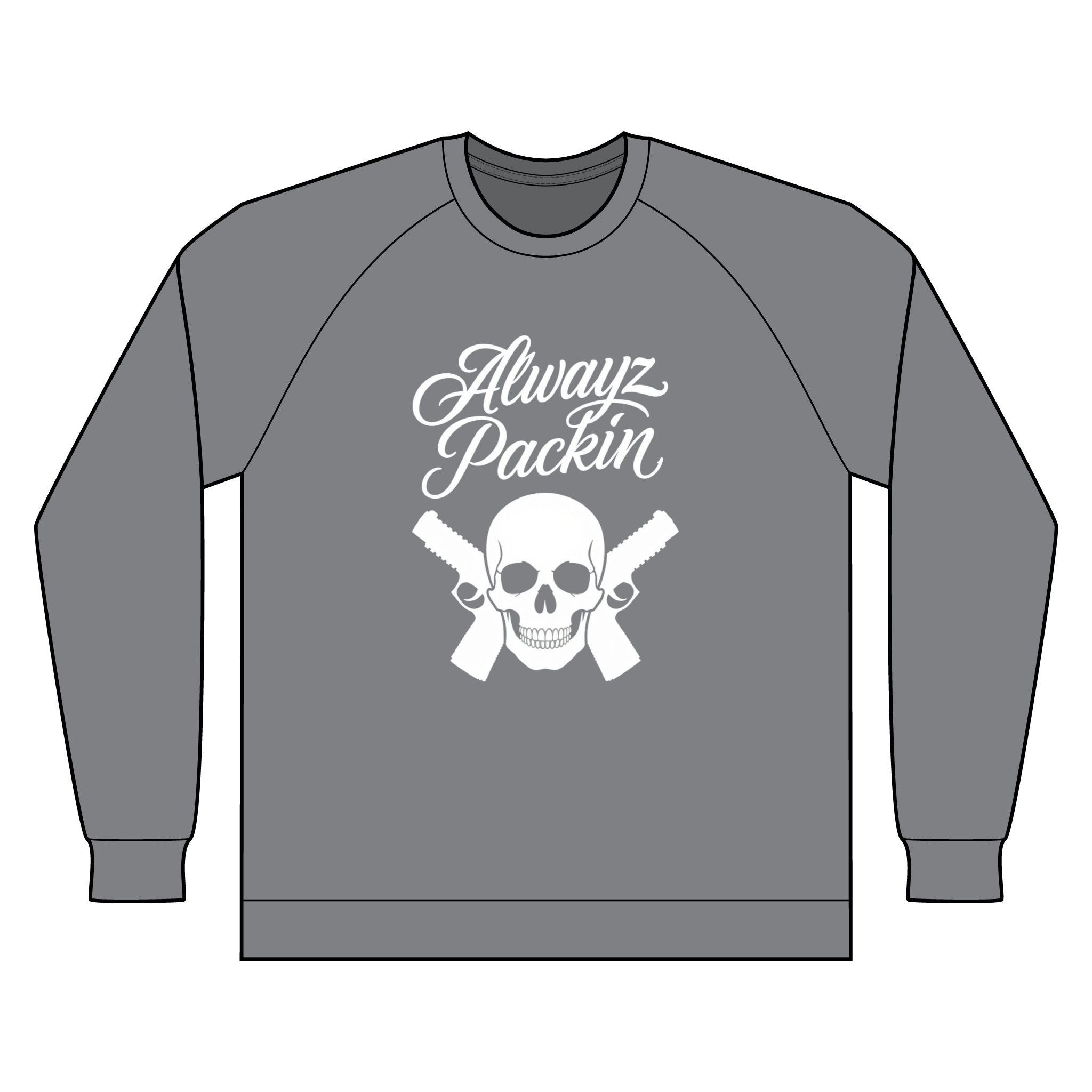 Alwayz Packin Unisex Special Blend Raglan Crewneck Sweatshirt