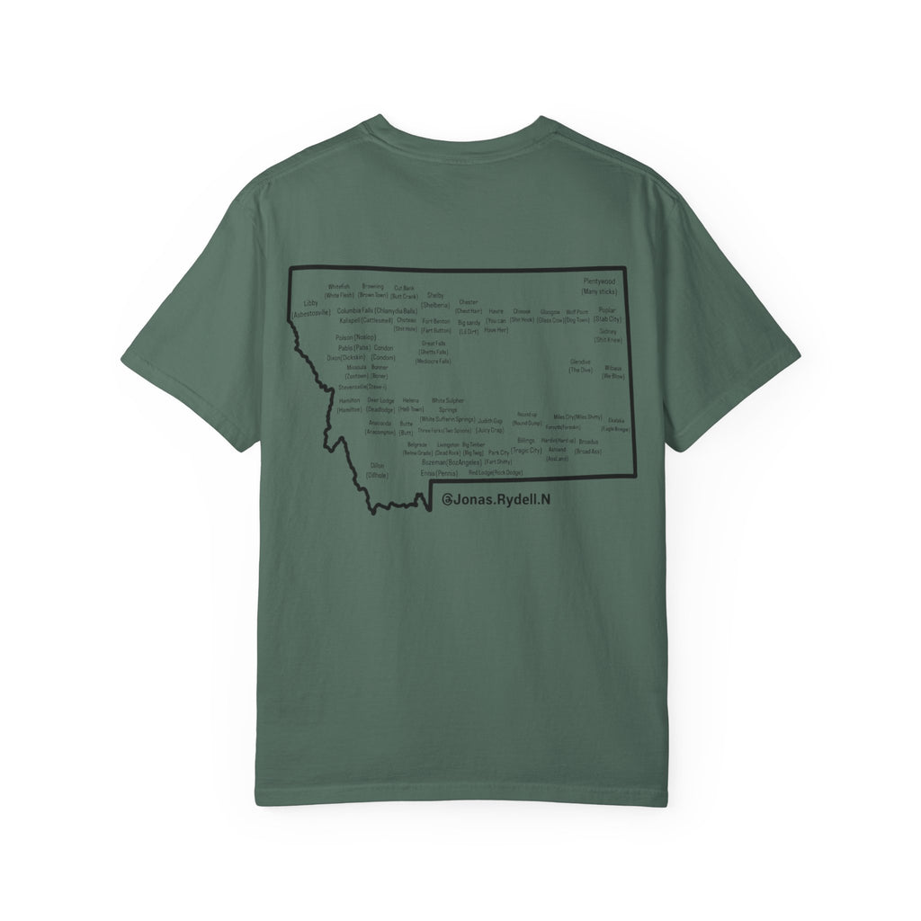 Montana (NOT A Touron) In Front/ Montana Towns with Nicknames Back