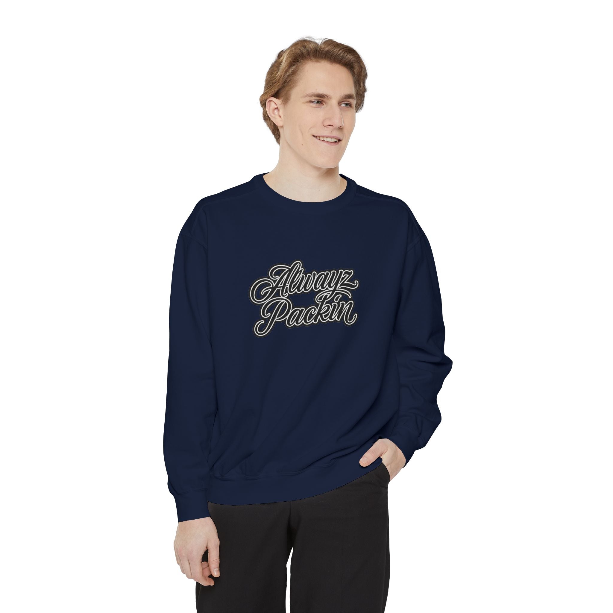 Alwayz Packin Front/ Skull and Guns Back Sweatshirt