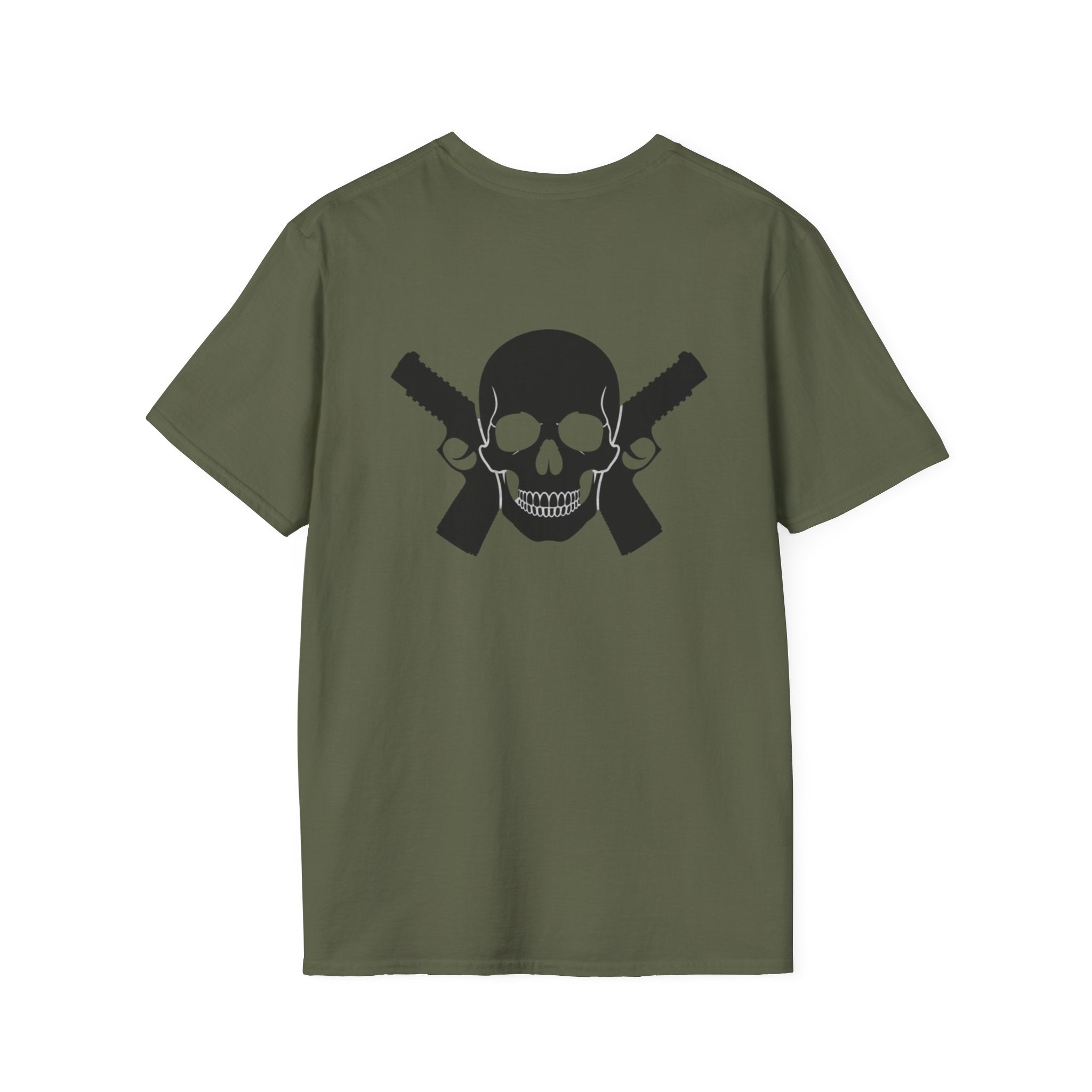 Alwayz Packin Front/ Skull cross guns back