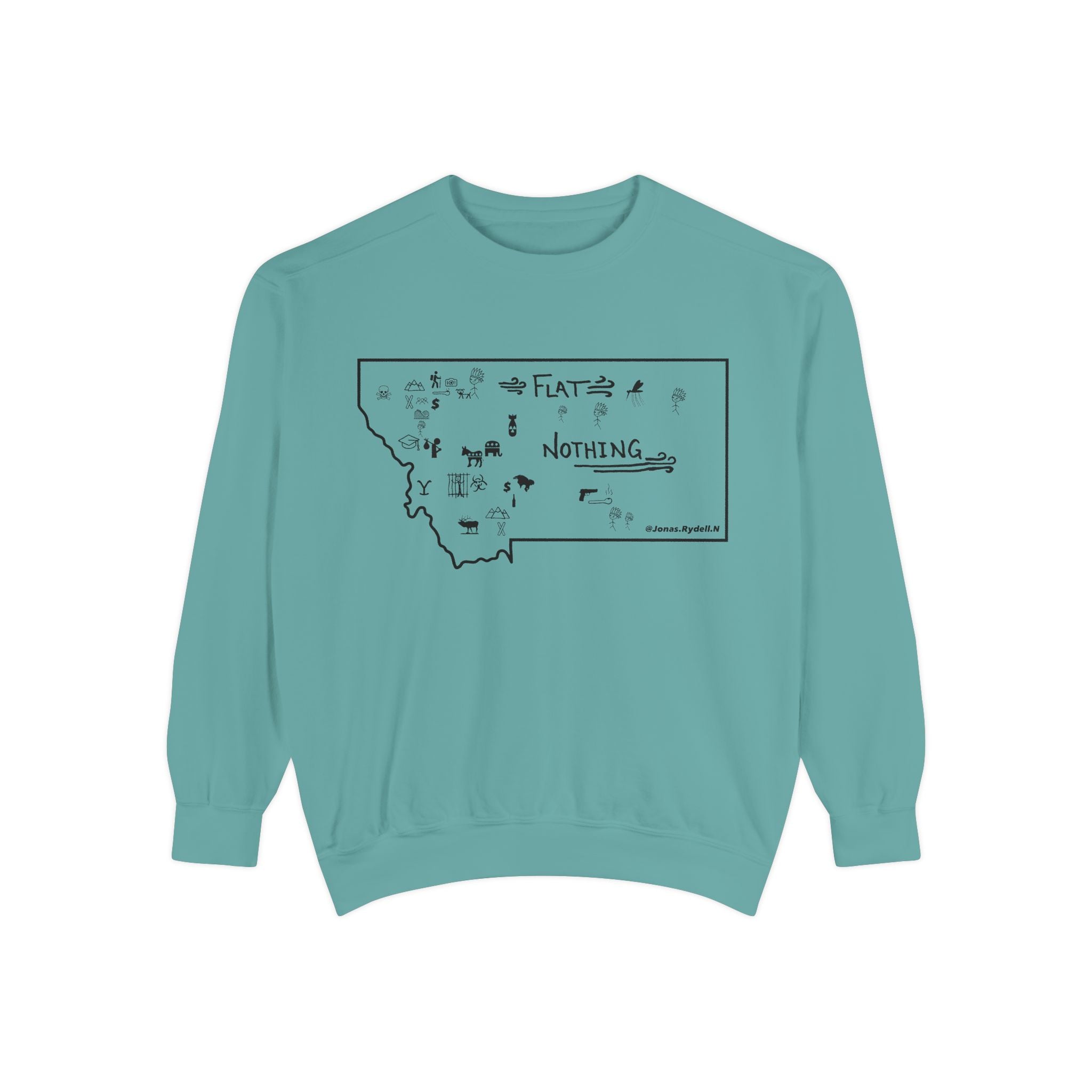 Original Montana Map Sweatshirt