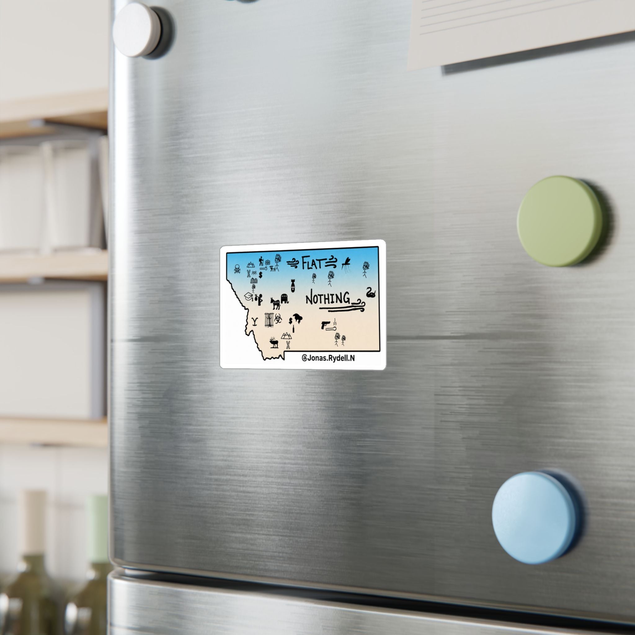 Original Montana Map Sticker