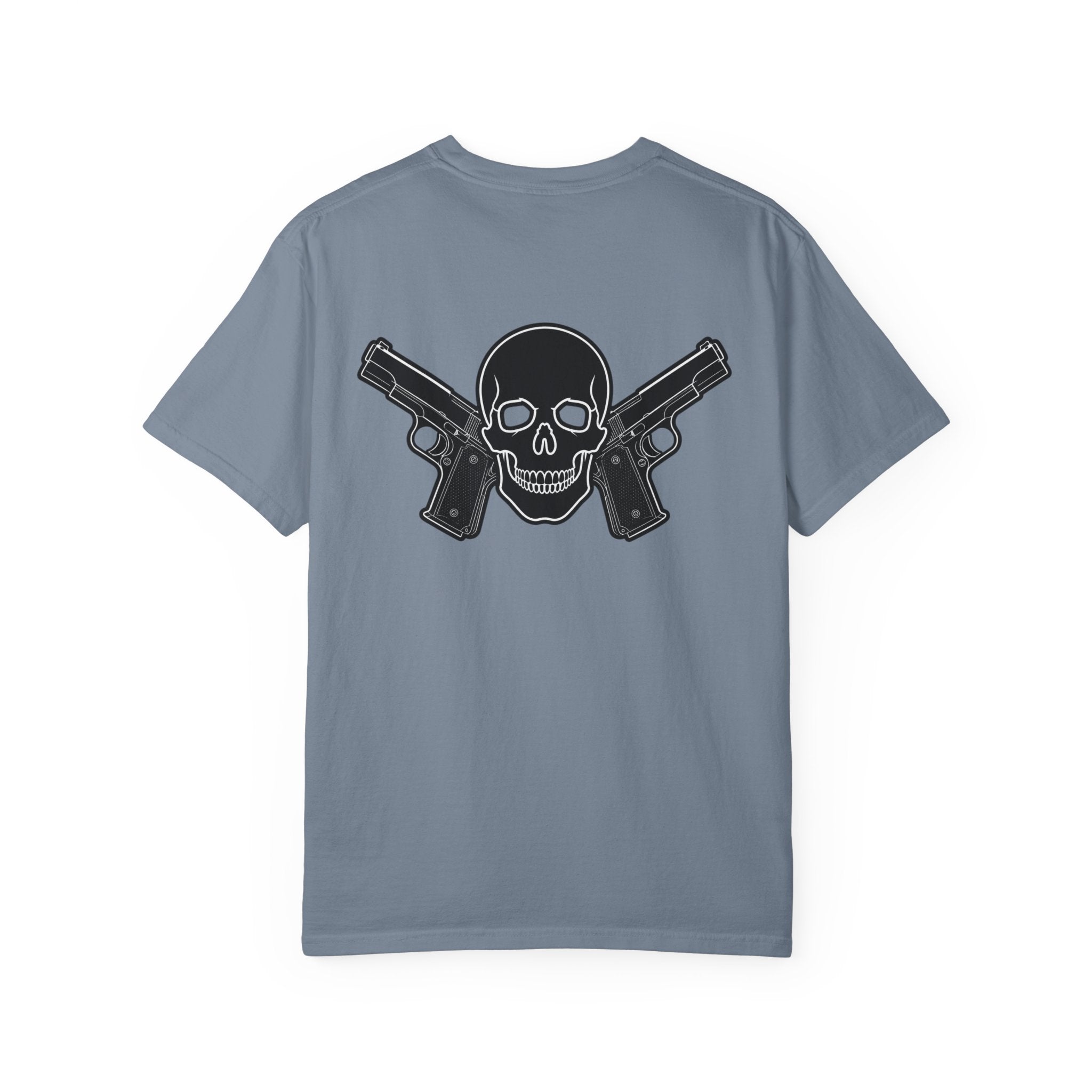 Alwayz Packin Front/ Skull and guns back