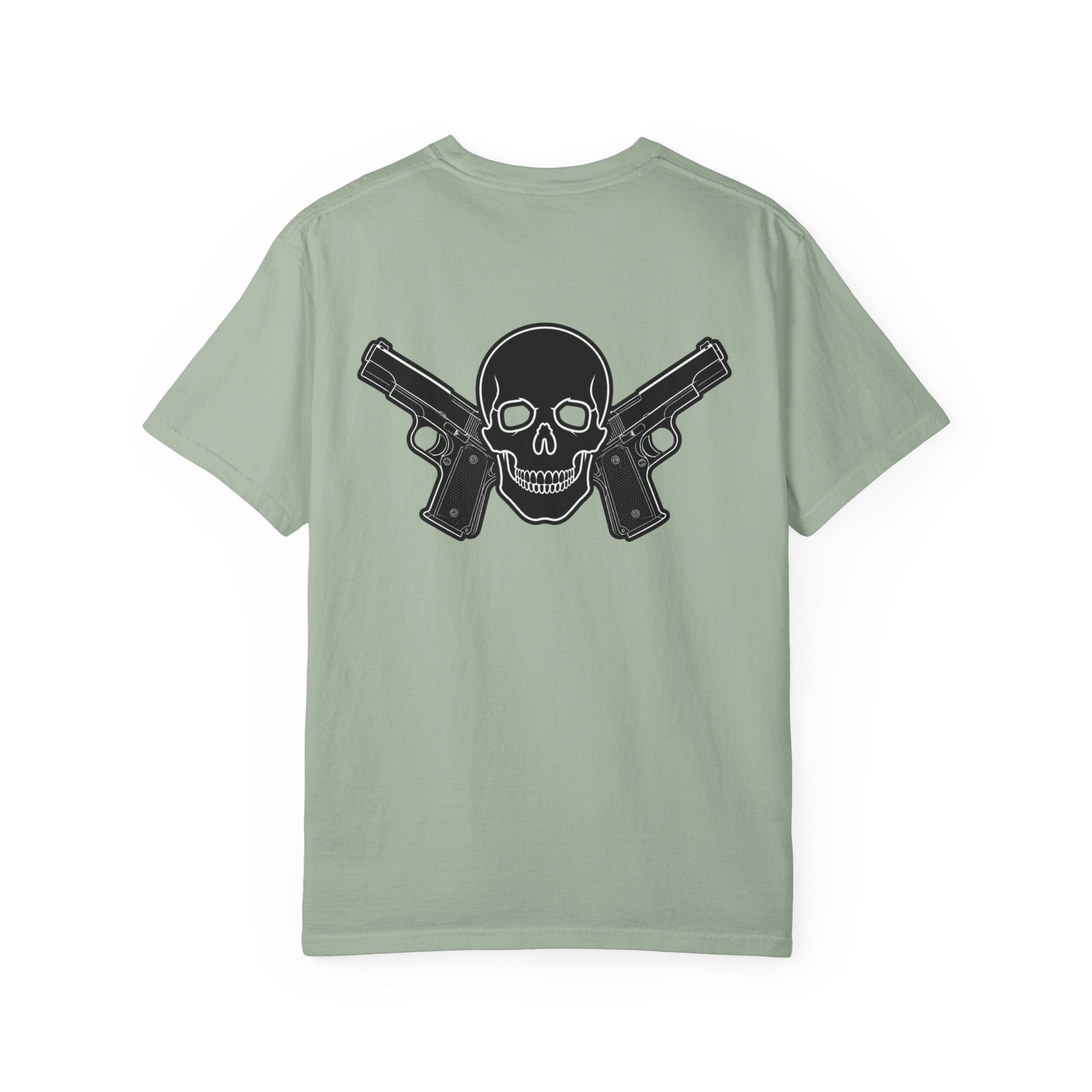 Alwayz Packin Front/ Skull and guns back