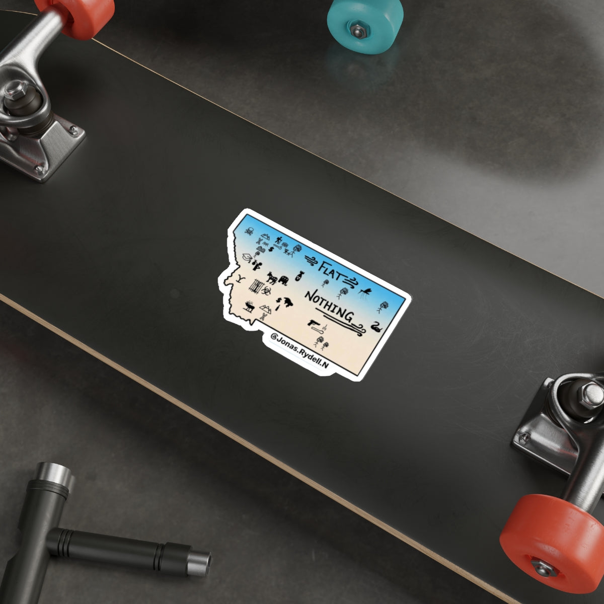 Real Montana Map Sticker