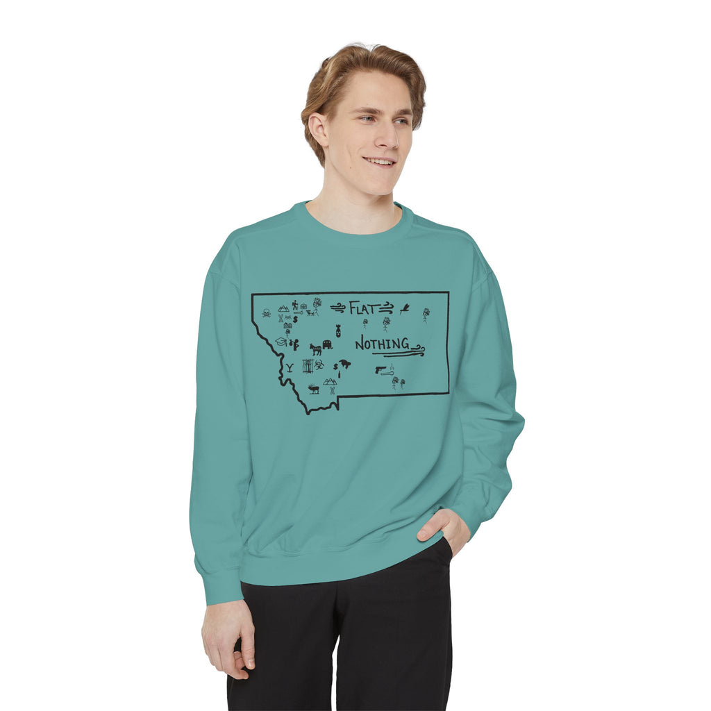 Original Montana Map Sweatshirt