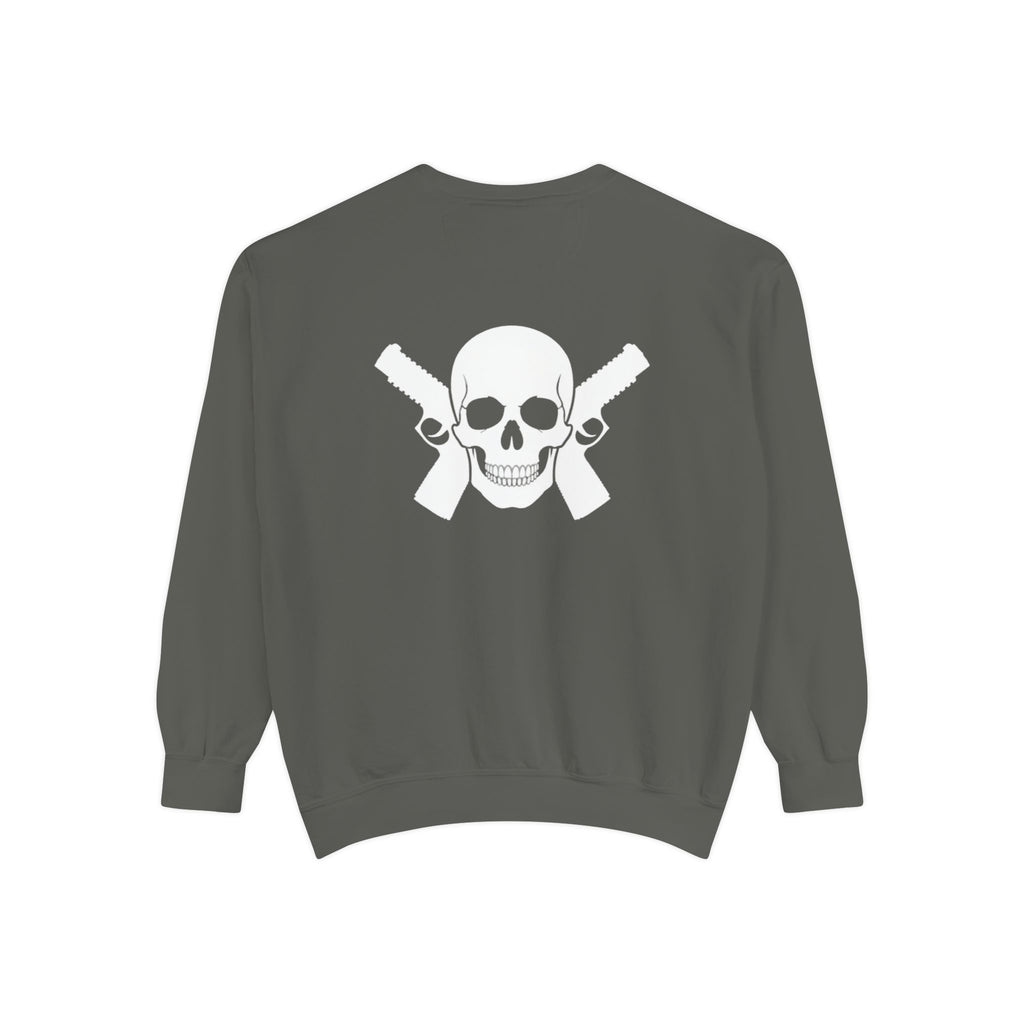 Alwayz Packin Front/ Skull and Guns Back Sweatshirt