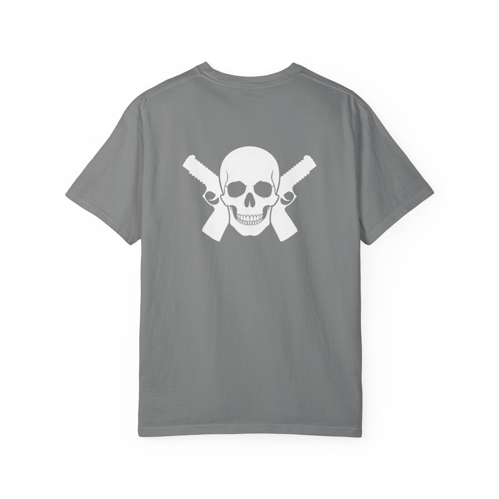 Alwayz Packin Metal Print Front/ Skull and Bones in back