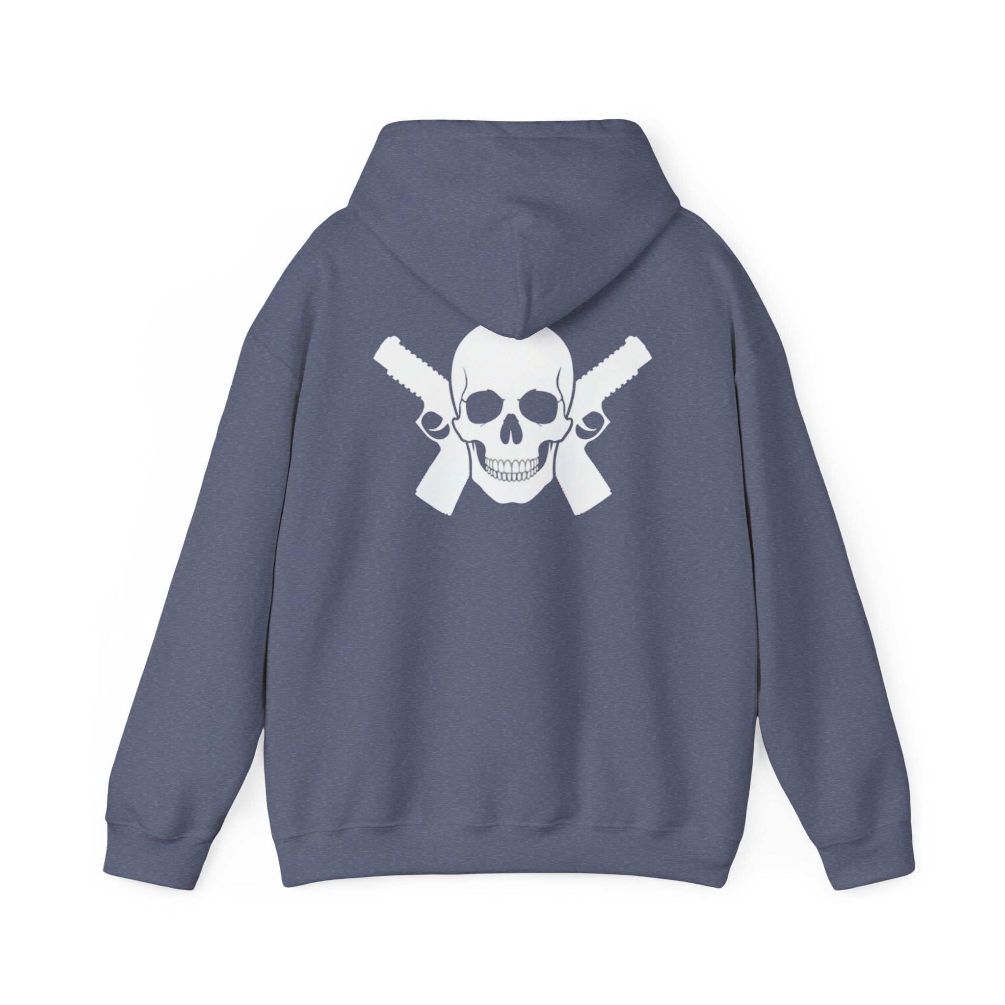 Alwayz packin Front/ Skull and guns back