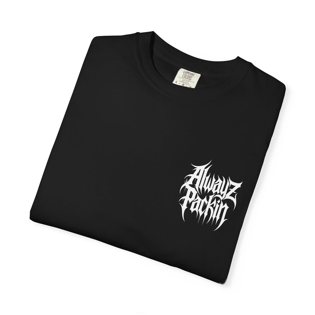 Alwayz Packin Metal Print Front/ Skull and Bones in back
