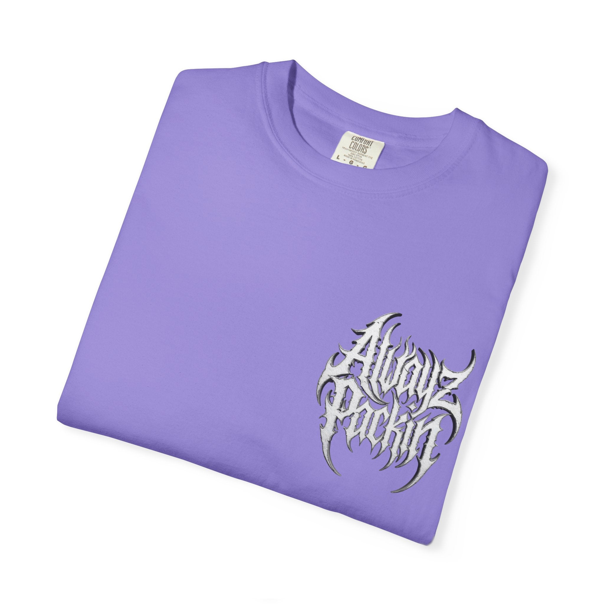 Alwayz Packin Metal Print Front/ Skull and Bones in back