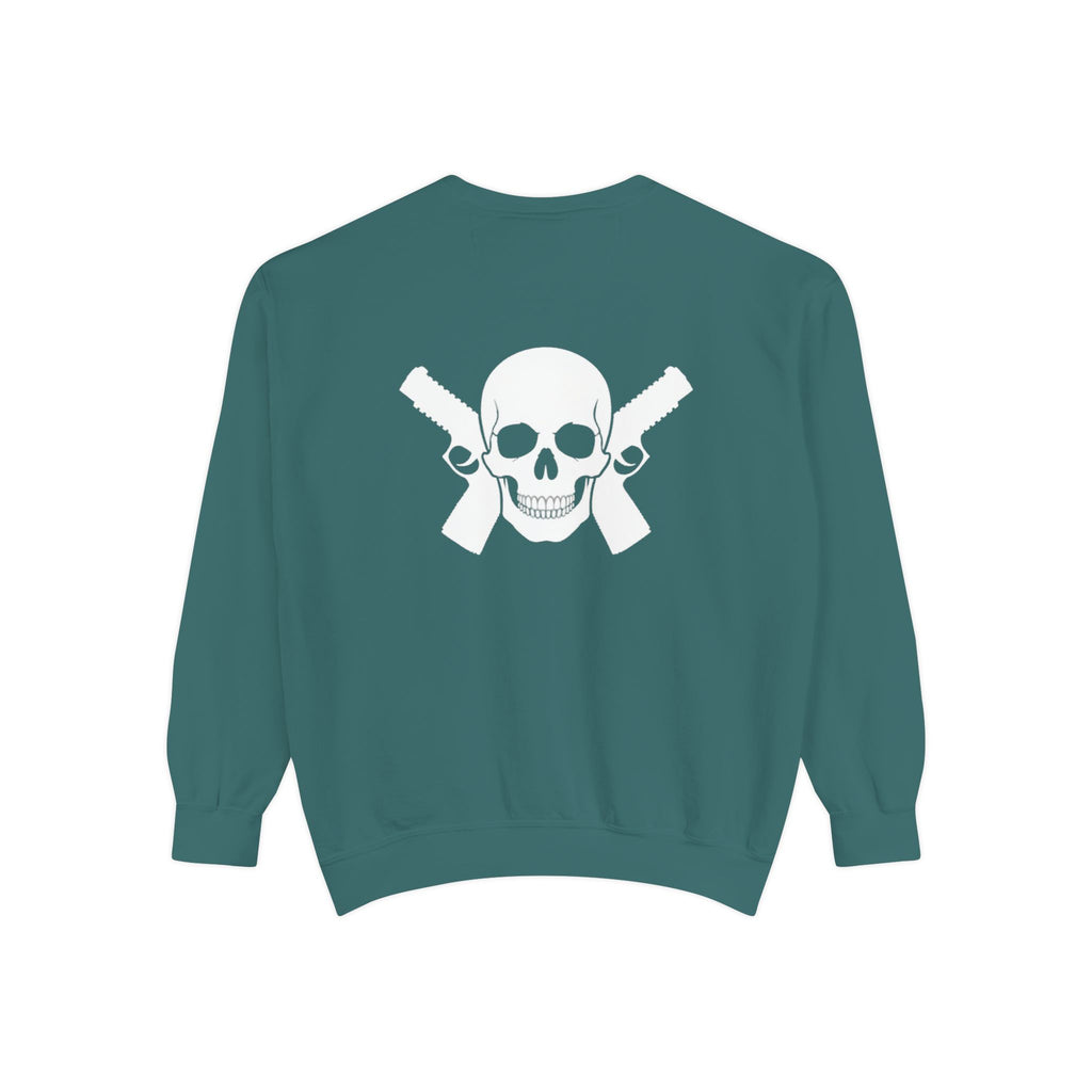Alwayz Packin Front/ Skull and Guns Back Sweatshirt