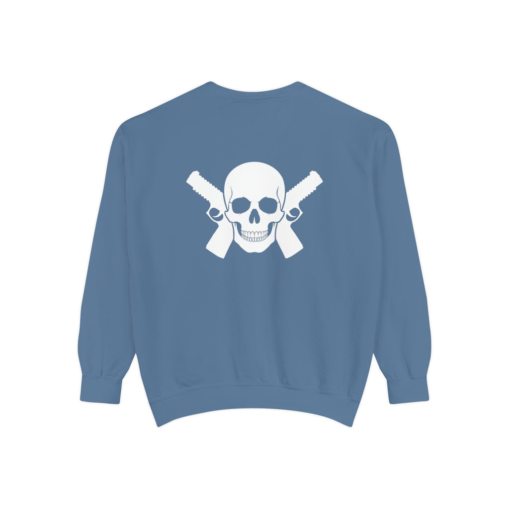 Alwayz Packin Front/ Skull and Guns Back Sweatshirt
