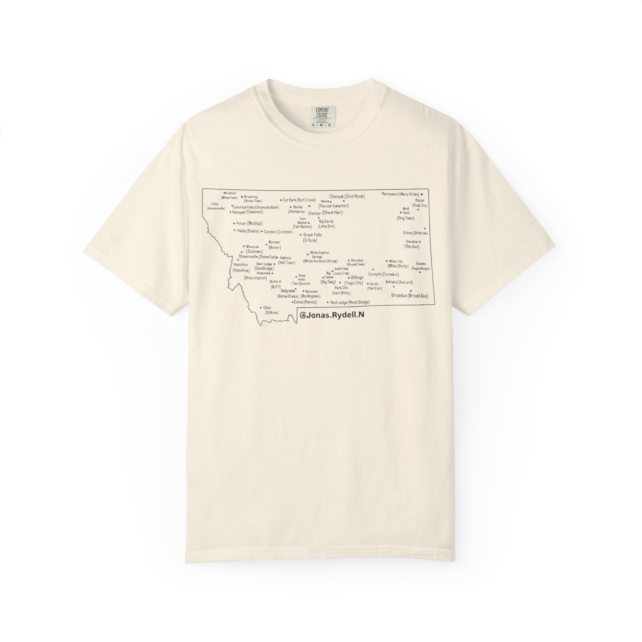 Montana Towns and Nicknames T-Shirt
