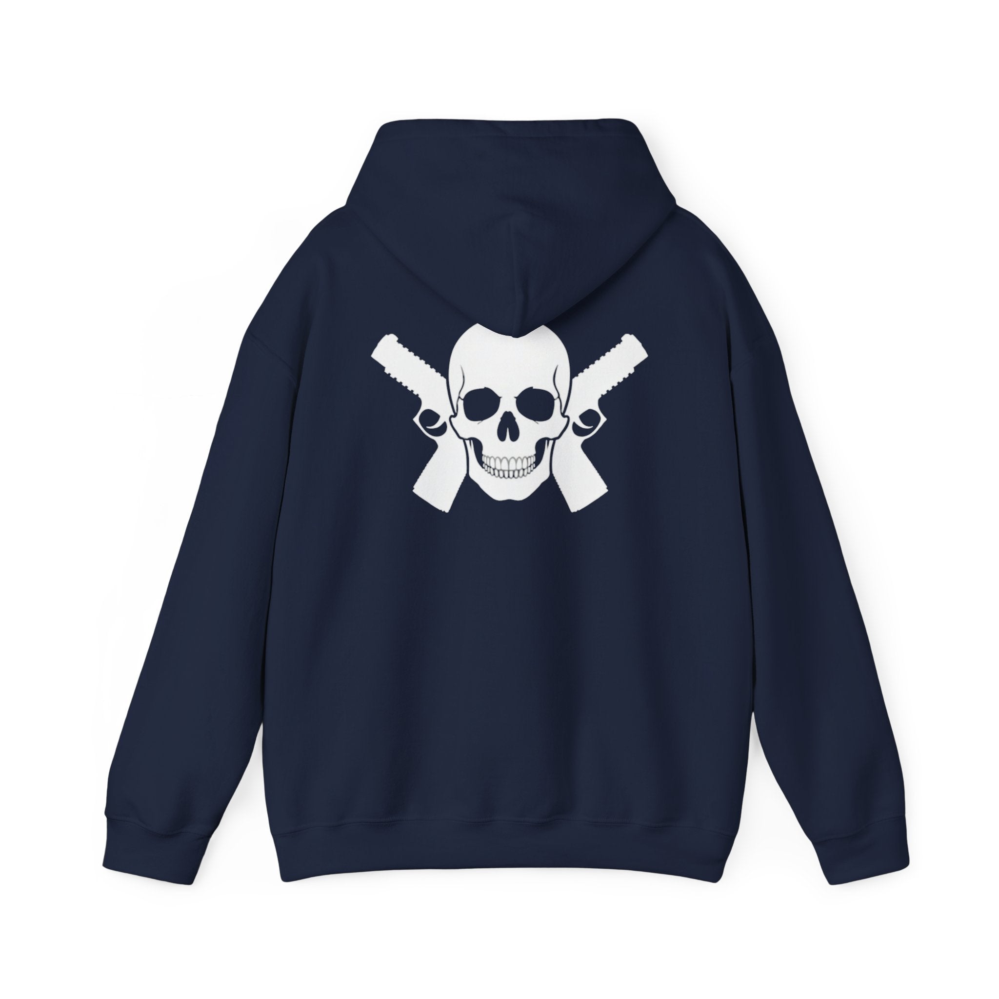 Alwayz packin Front/ Skull and guns back