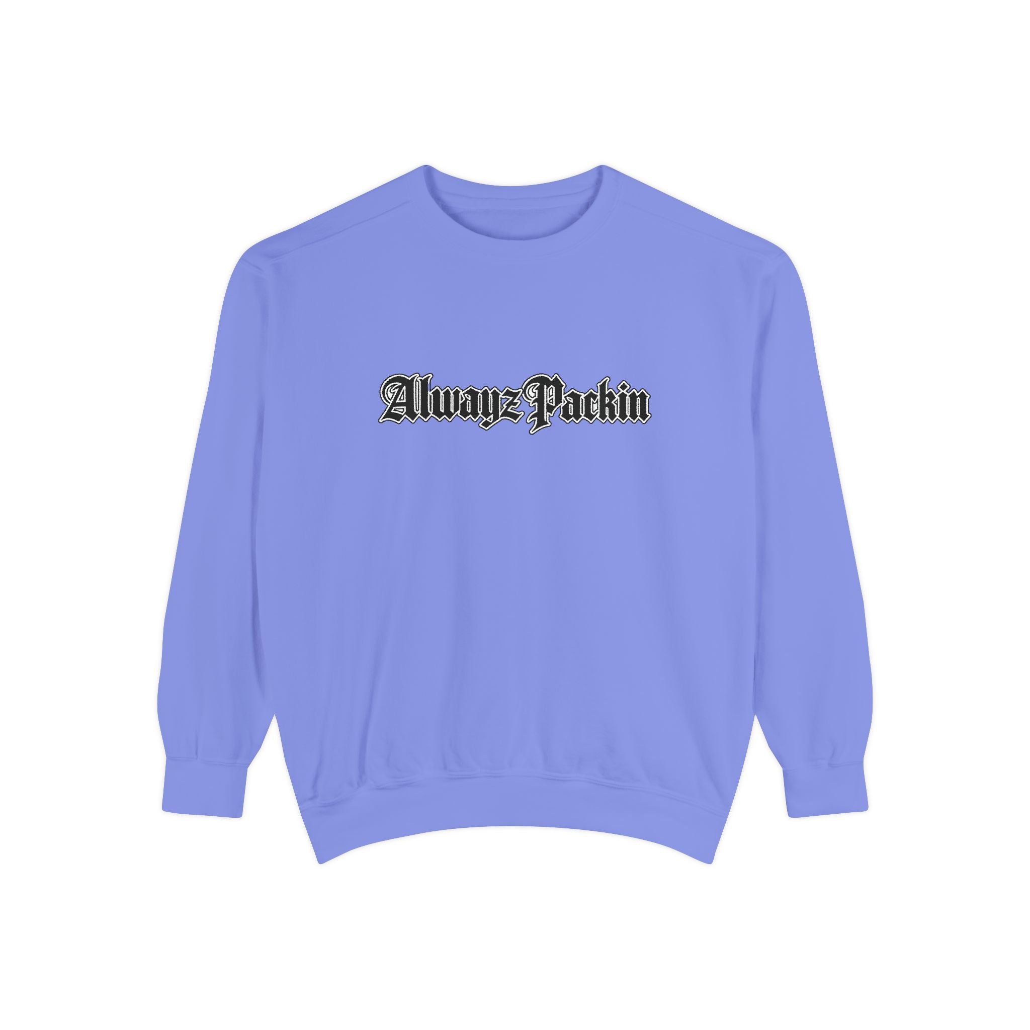 Alwayz Packin Front/ Skull and Guns with Rocker Back Sweatshirt