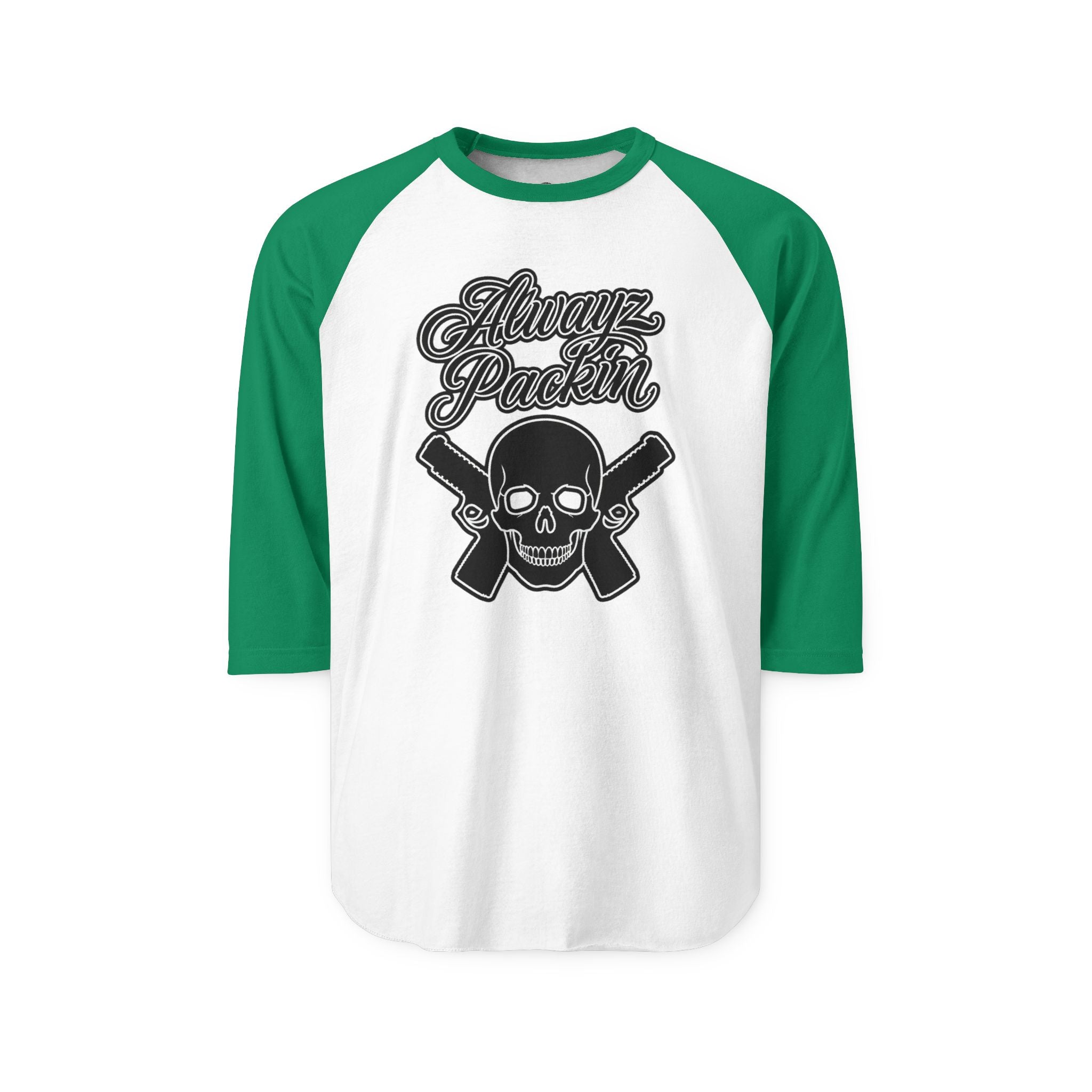Alwayz Packin Three-Quarter Sleeve Raglan Shirt