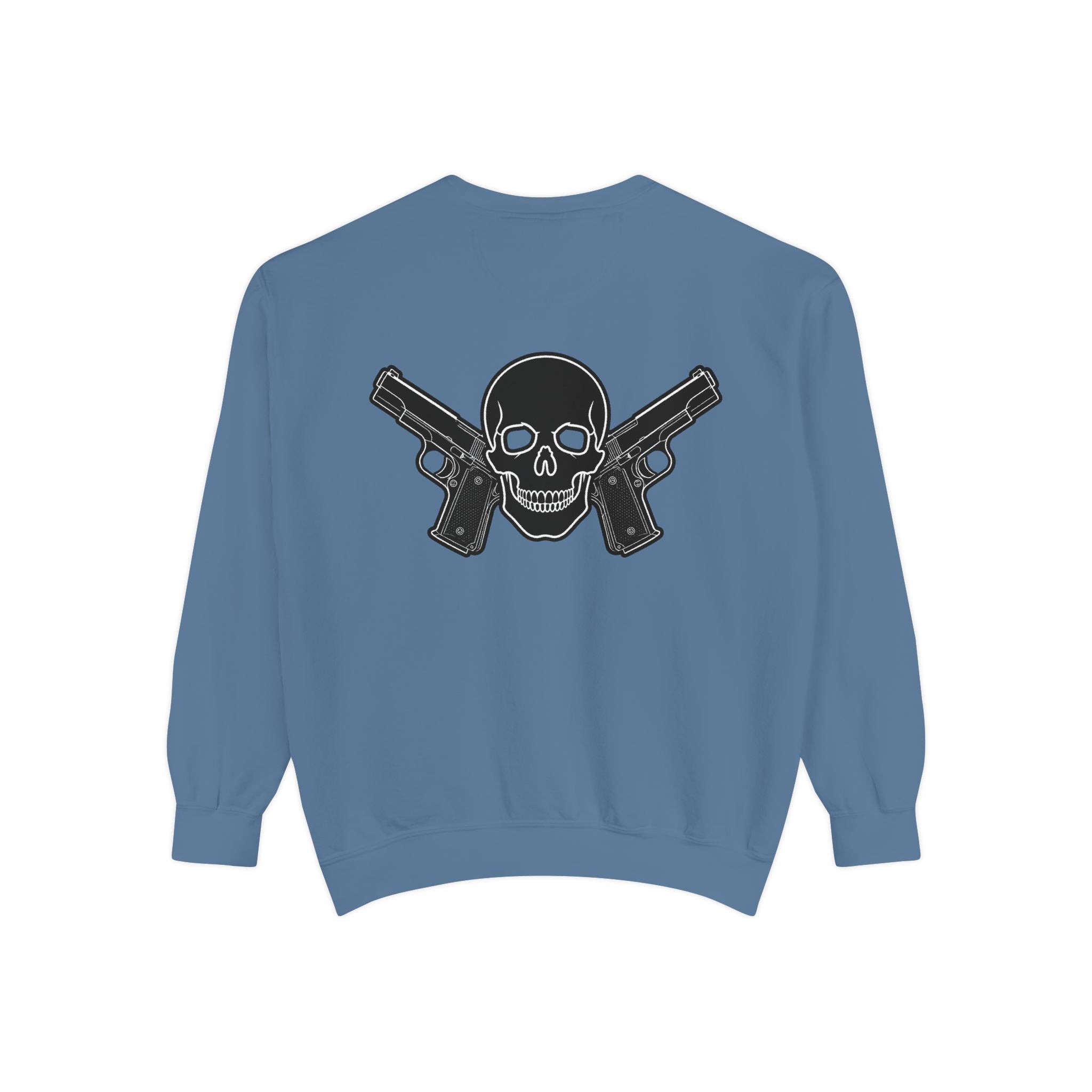Alwayz Packin Front/ Skull and Guns Back Sweatshirt