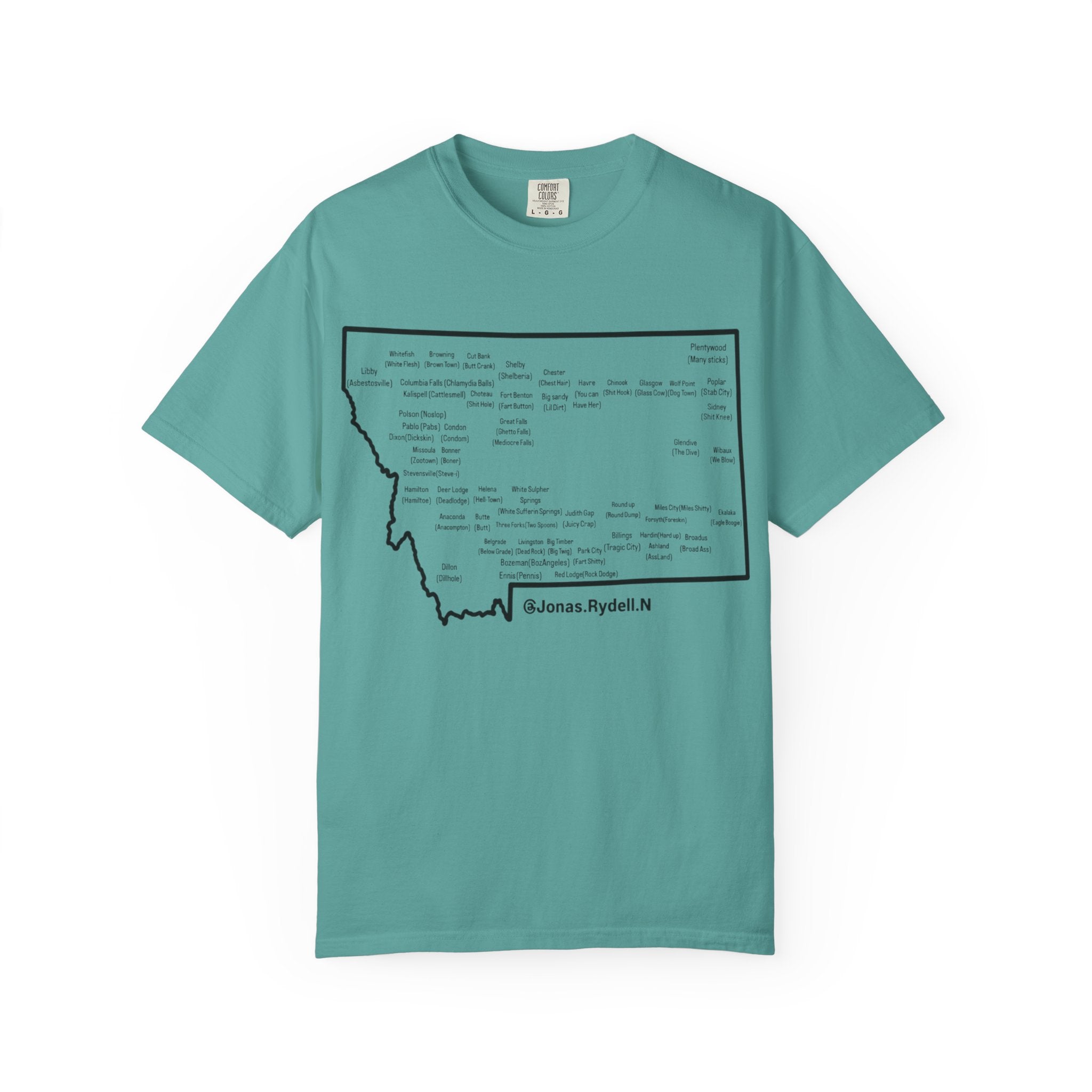 Montana Towns and Nicknames T-Shirt