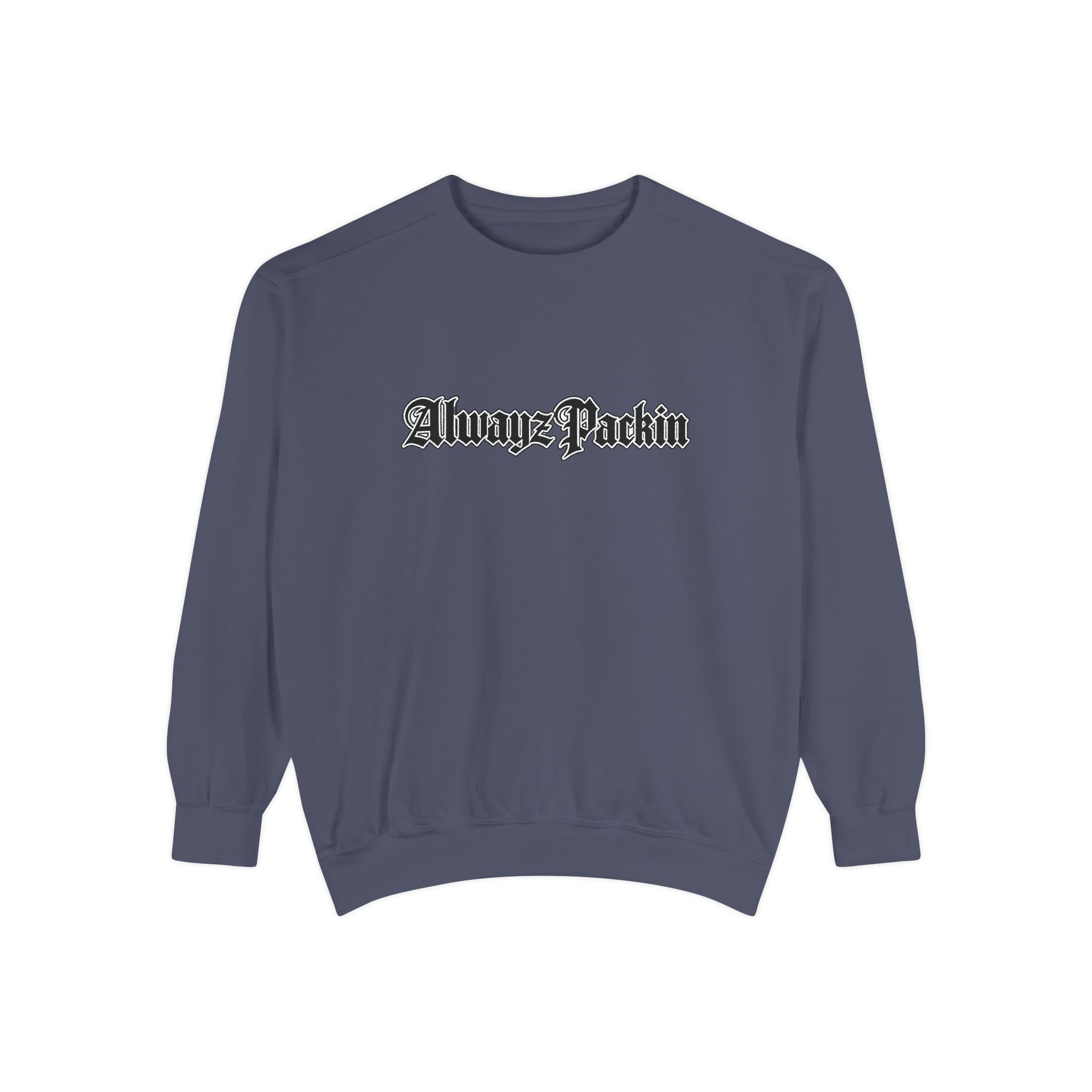 Alwayz Packin Front/ Skull and Guns with Rocker Back Sweatshirt