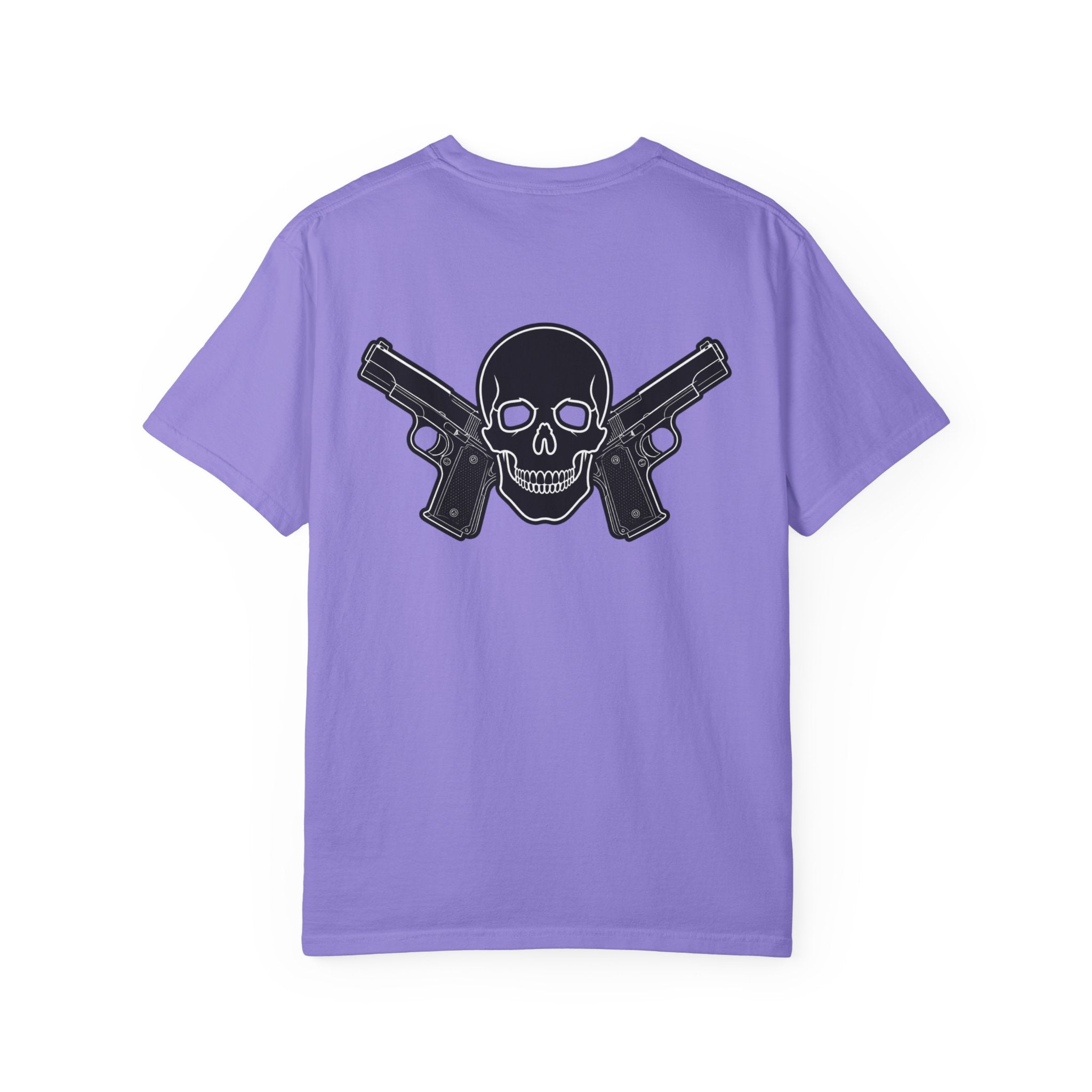 Alwayz Packin Front/ Skull and guns back