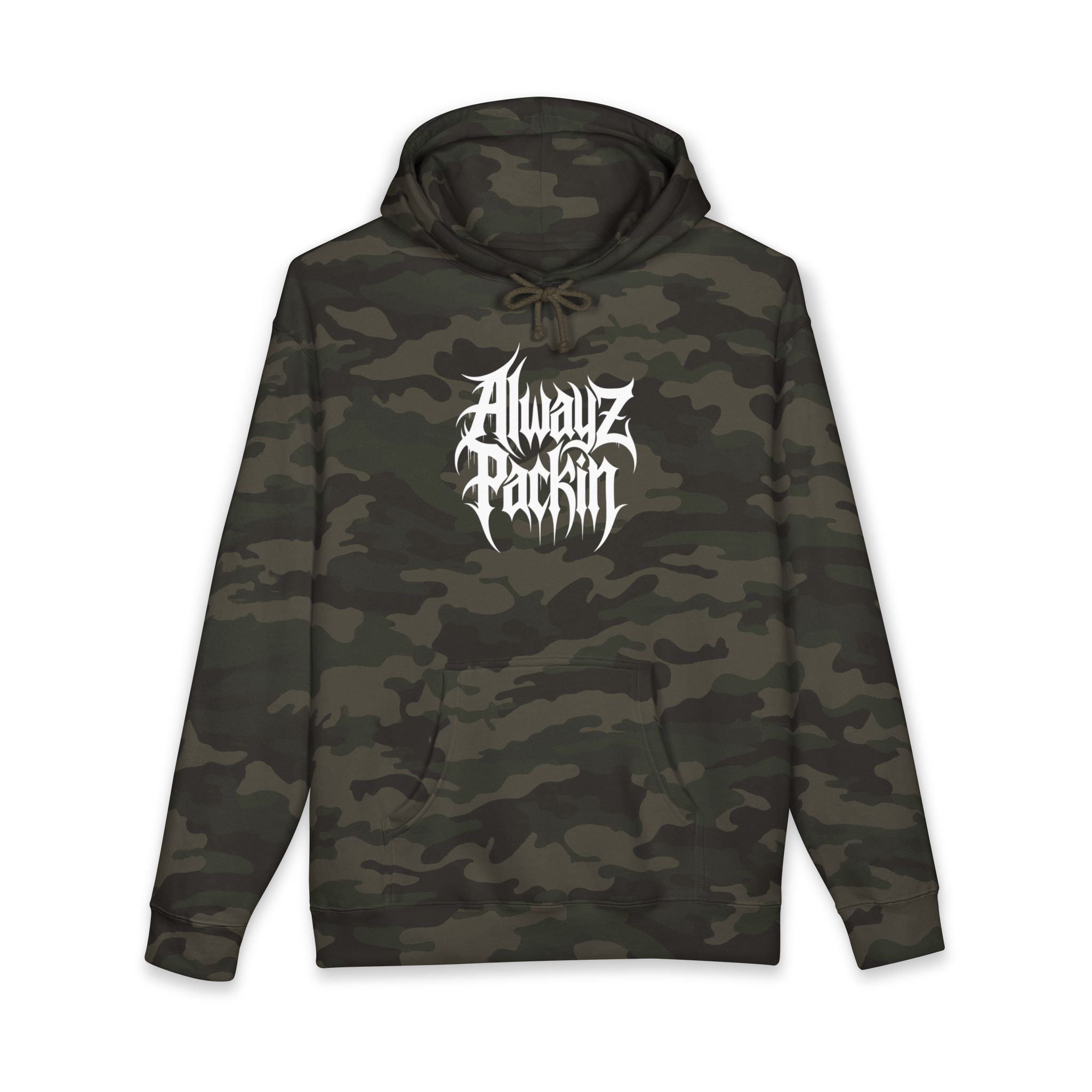 Alwayz Packin Front/ Skull and Guns back