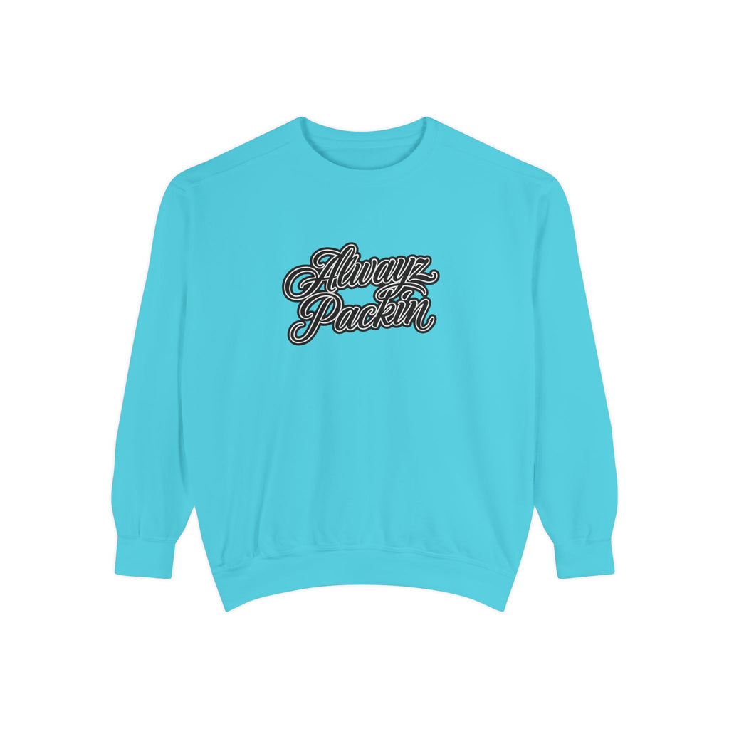 Alwayz Packin Front/ Skull and Guns Back Sweatshirt