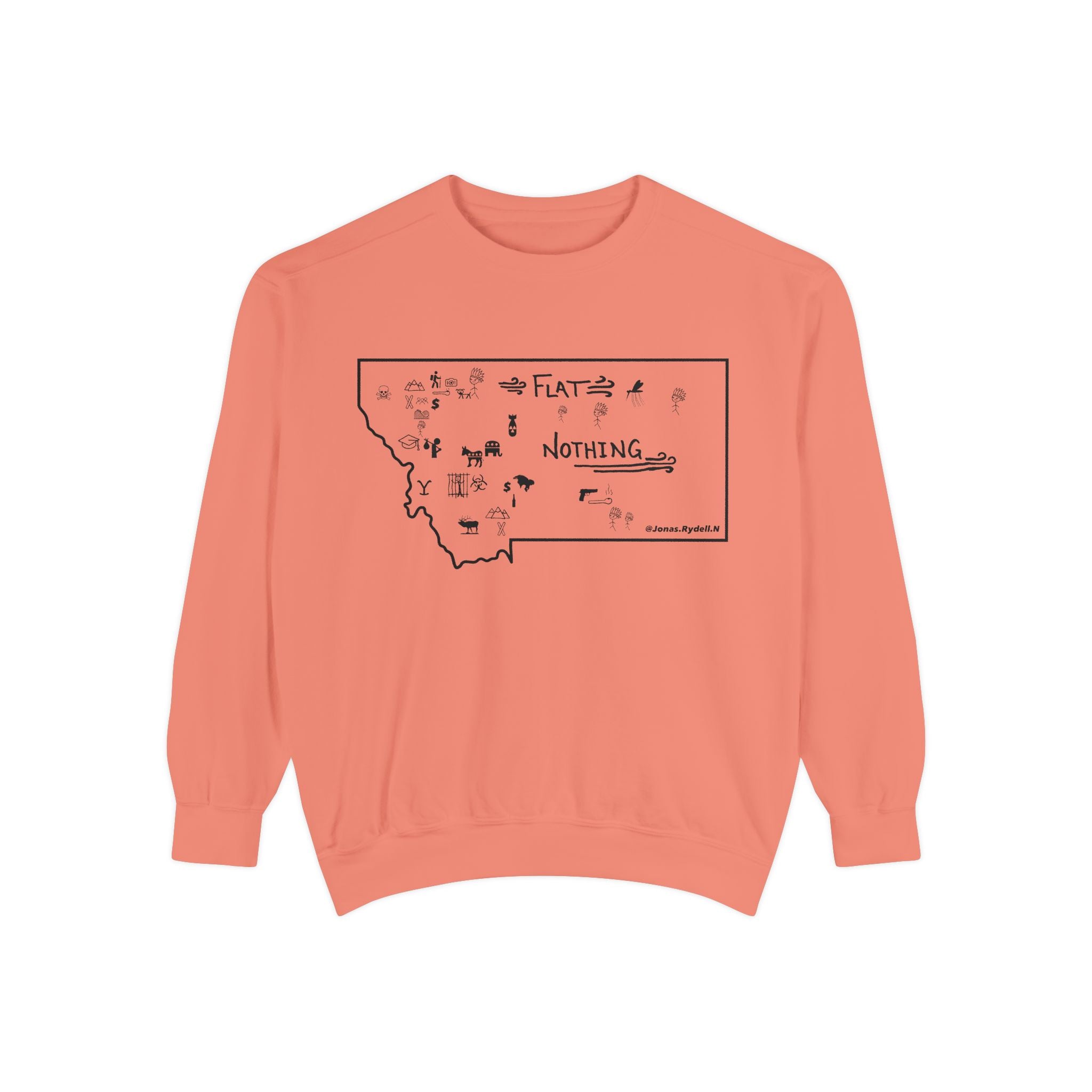 Original Montana Map Sweatshirt