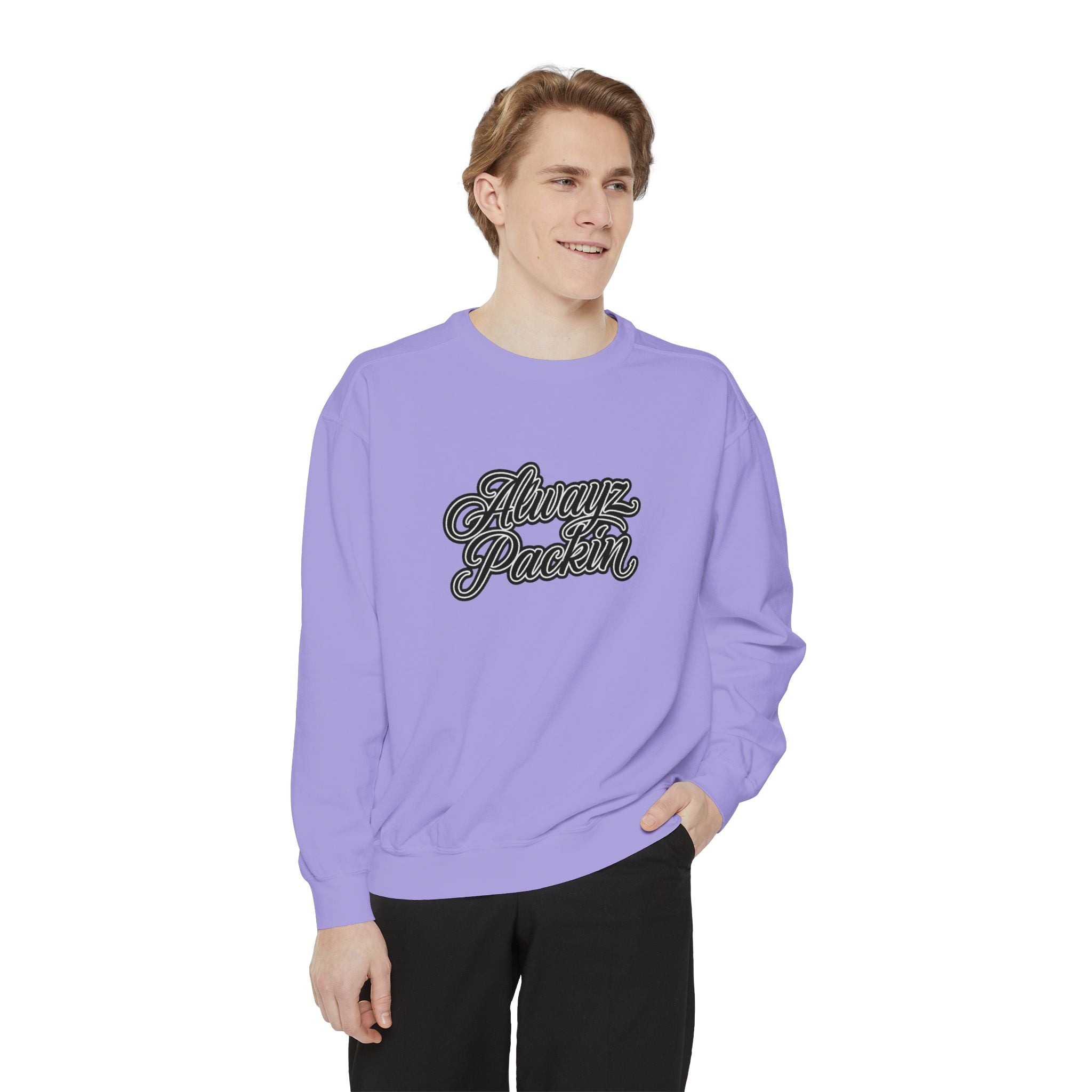 Alwayz Packin Front/ Skull and Guns Back Sweatshirt