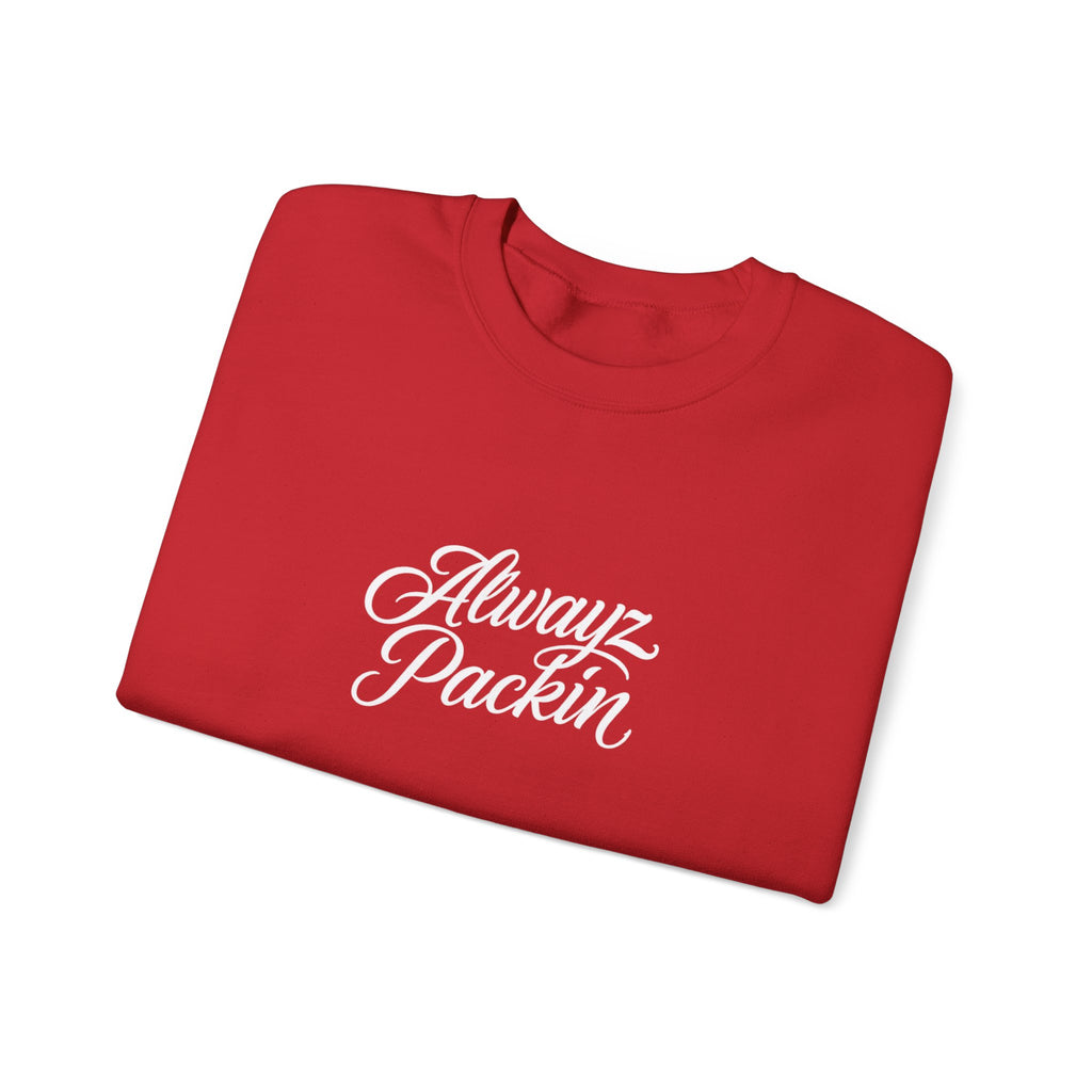 "Alwayz Packin" Front with Skull & Crossed Pistols Back