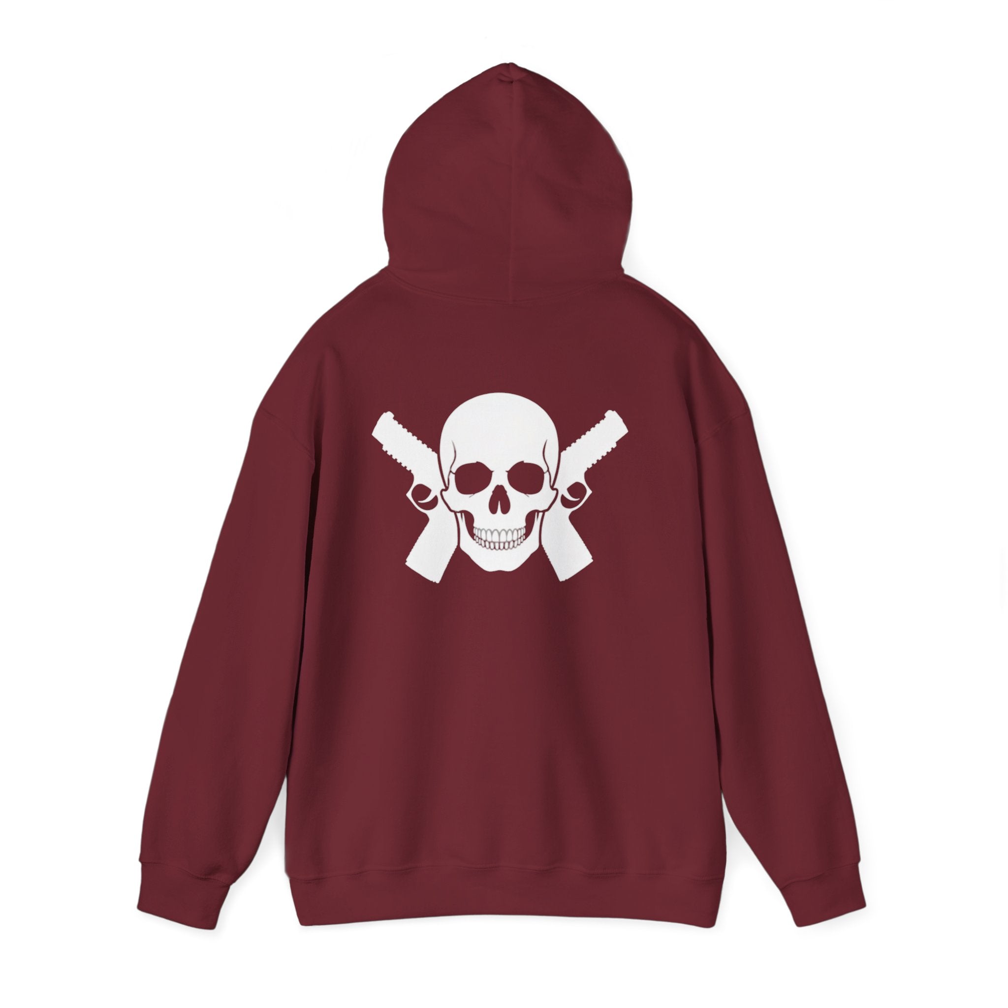 Alwayz packin Front/ Skull and guns back