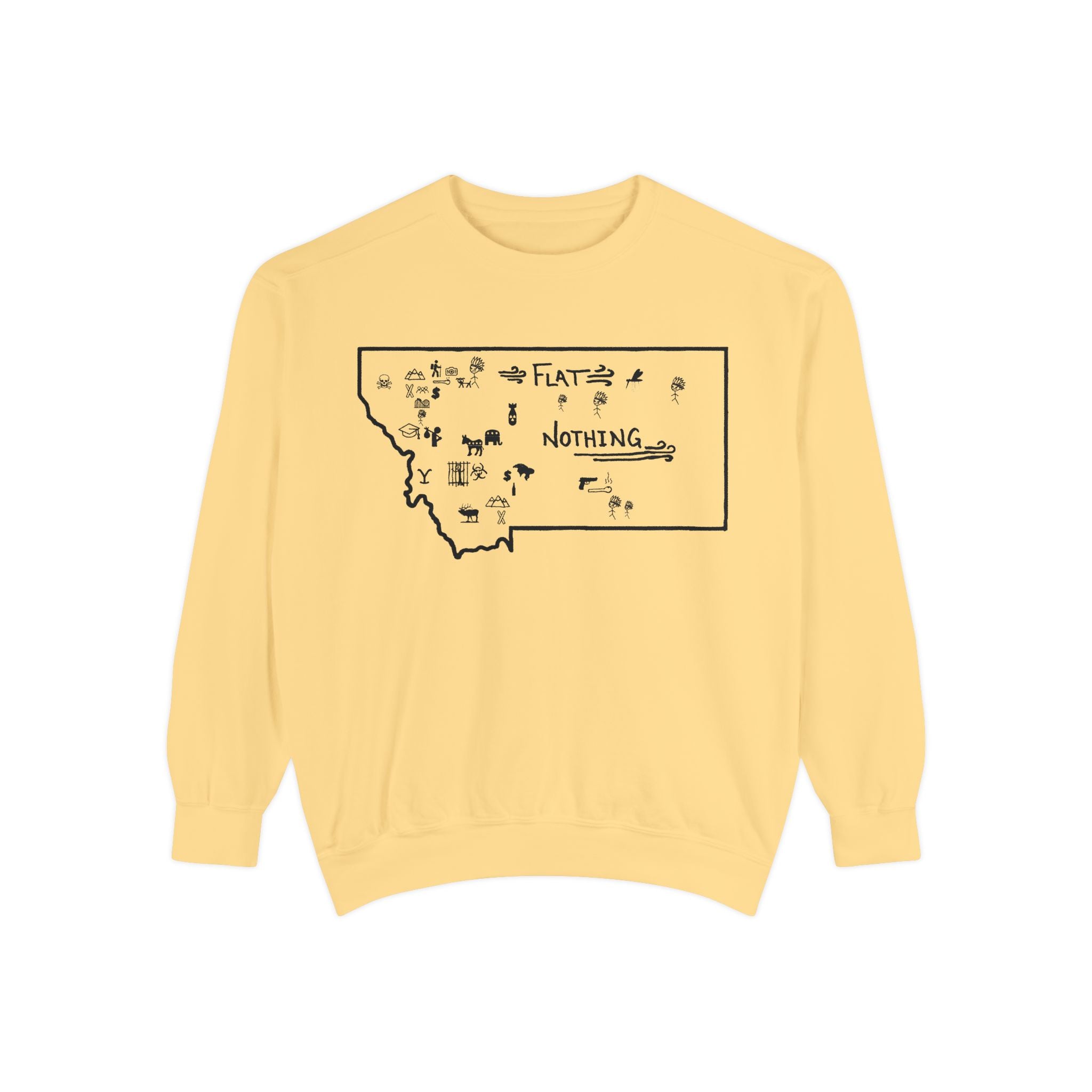 Original Montana Map Sweatshirt