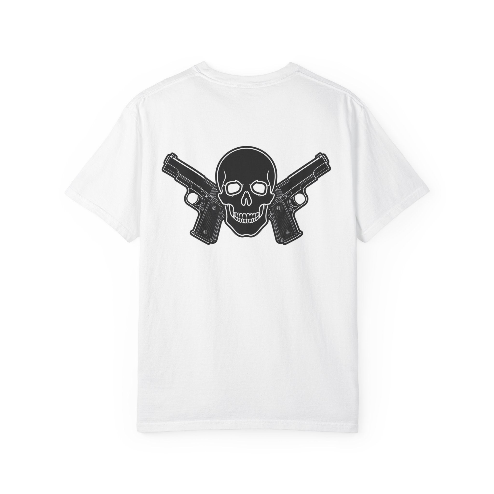 Alwayz Packin Front/ Skull and guns back
