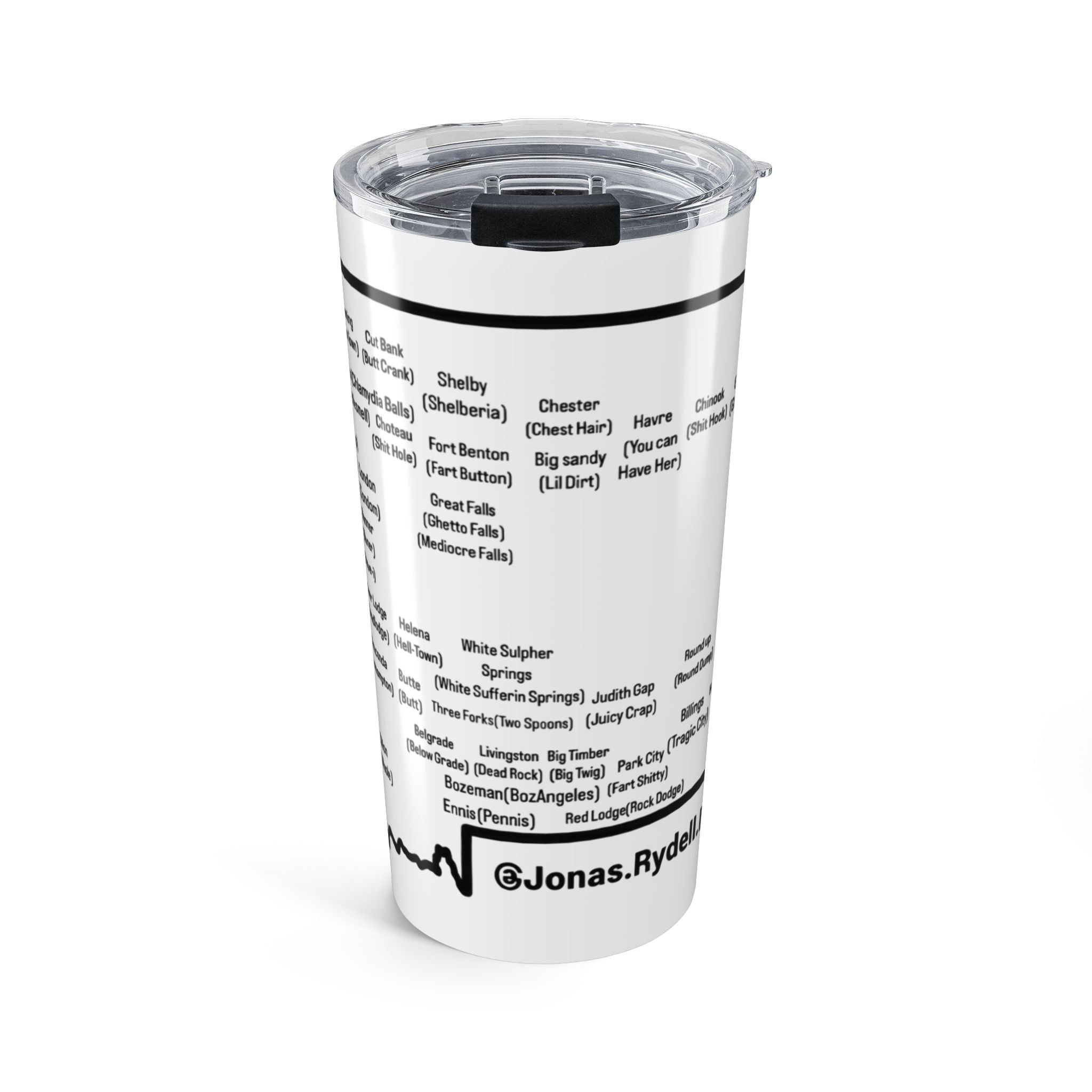 Montana Towns/ Nicknames Tumbler