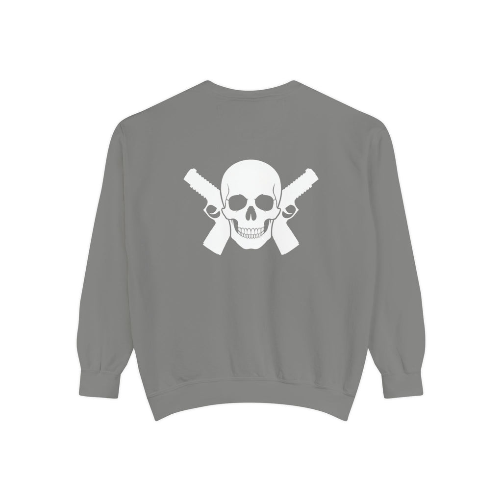 Alwayz Packin Front/ Skull and Guns Back Sweatshirt