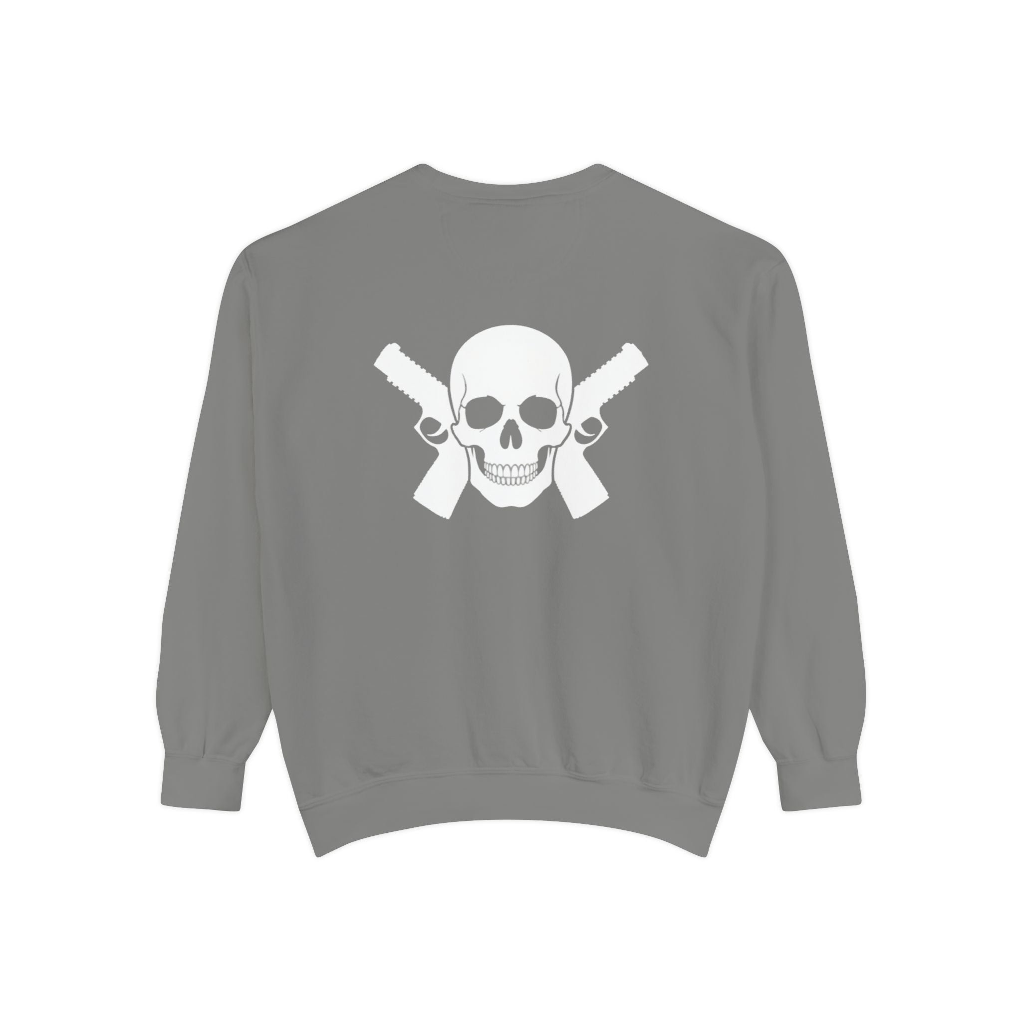 Alwayz Packin Front/ Skull and Guns Back Sweatshirt