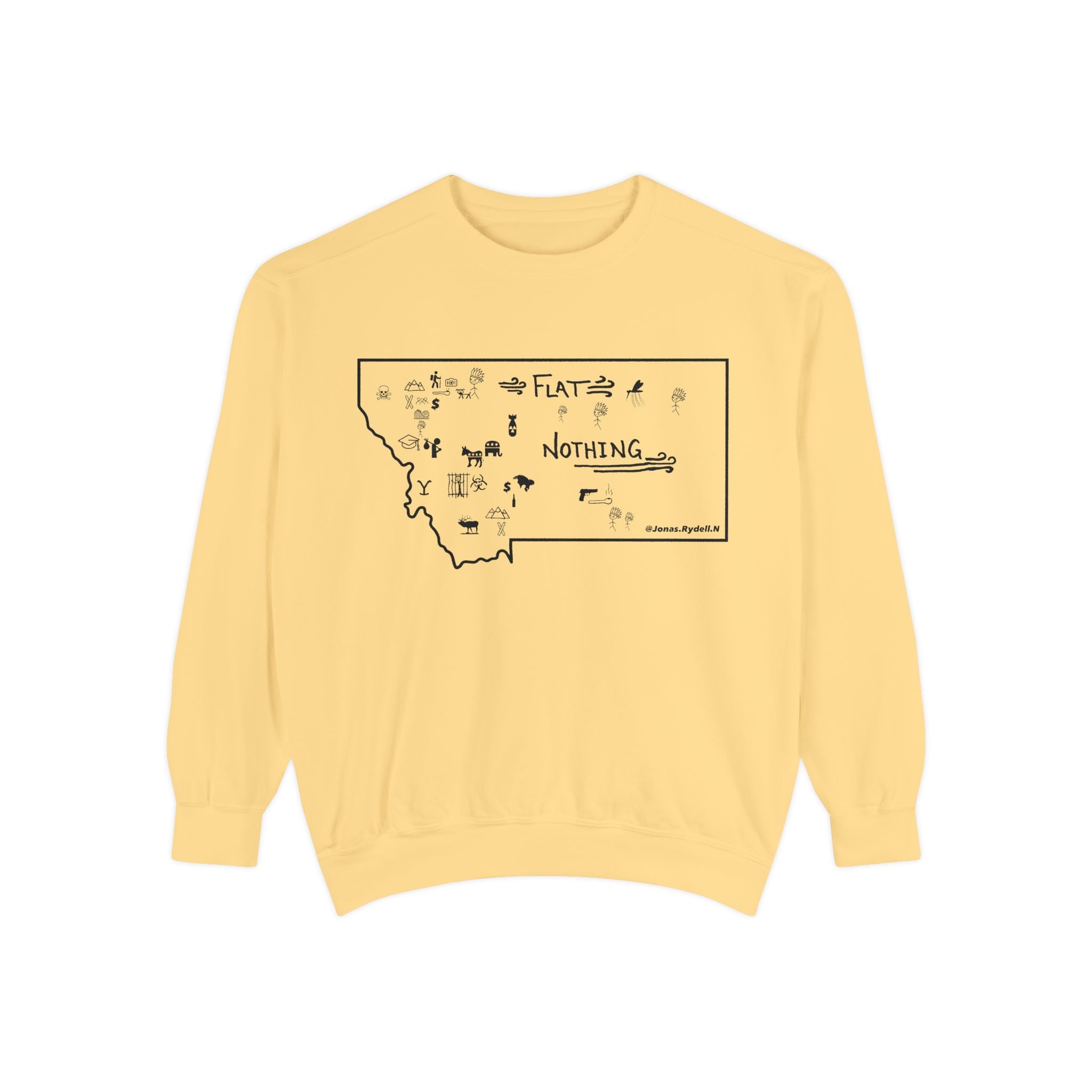 Original Montana Map Sweatshirt