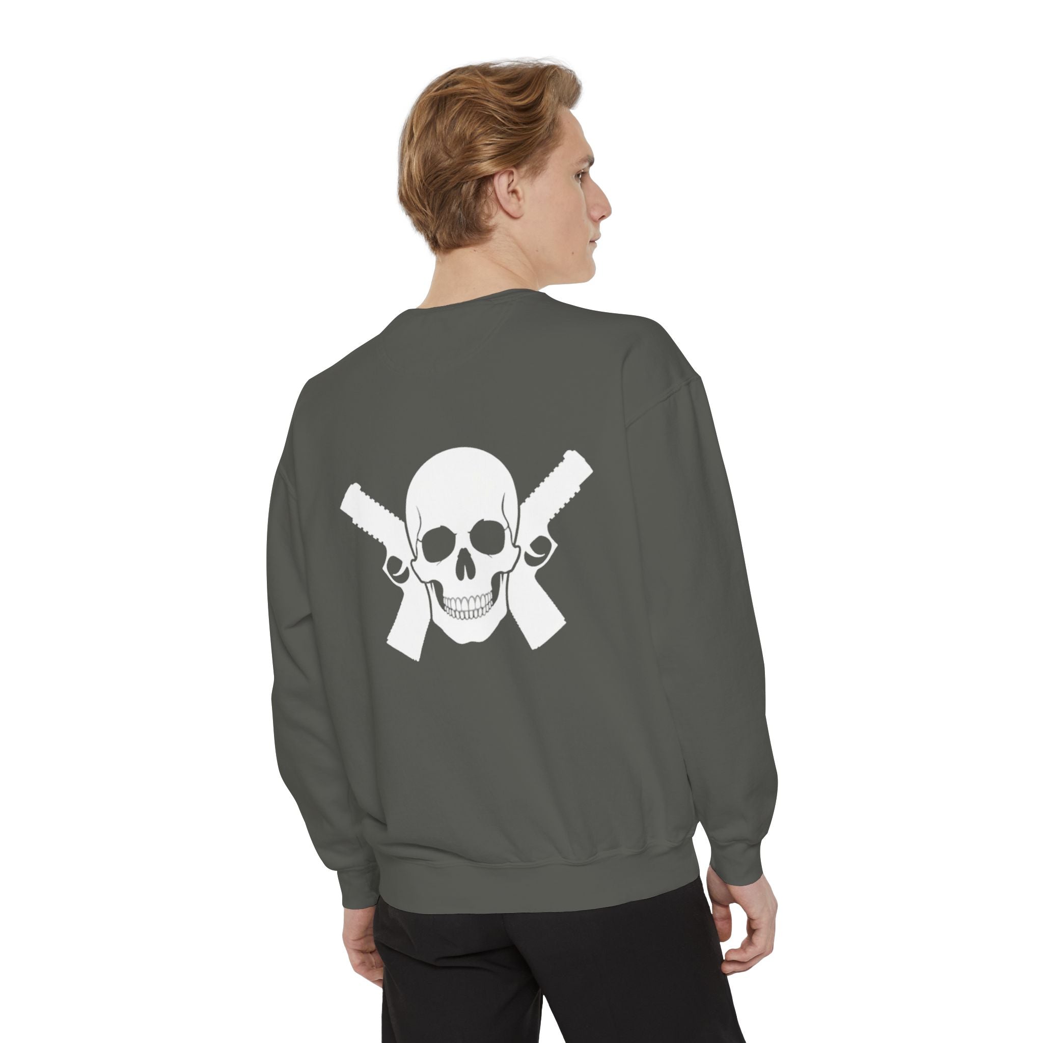 Alwayz Packin Front/ Skull Guns Back Sweatshirt