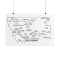Montana Towns/ Nicknames Poster