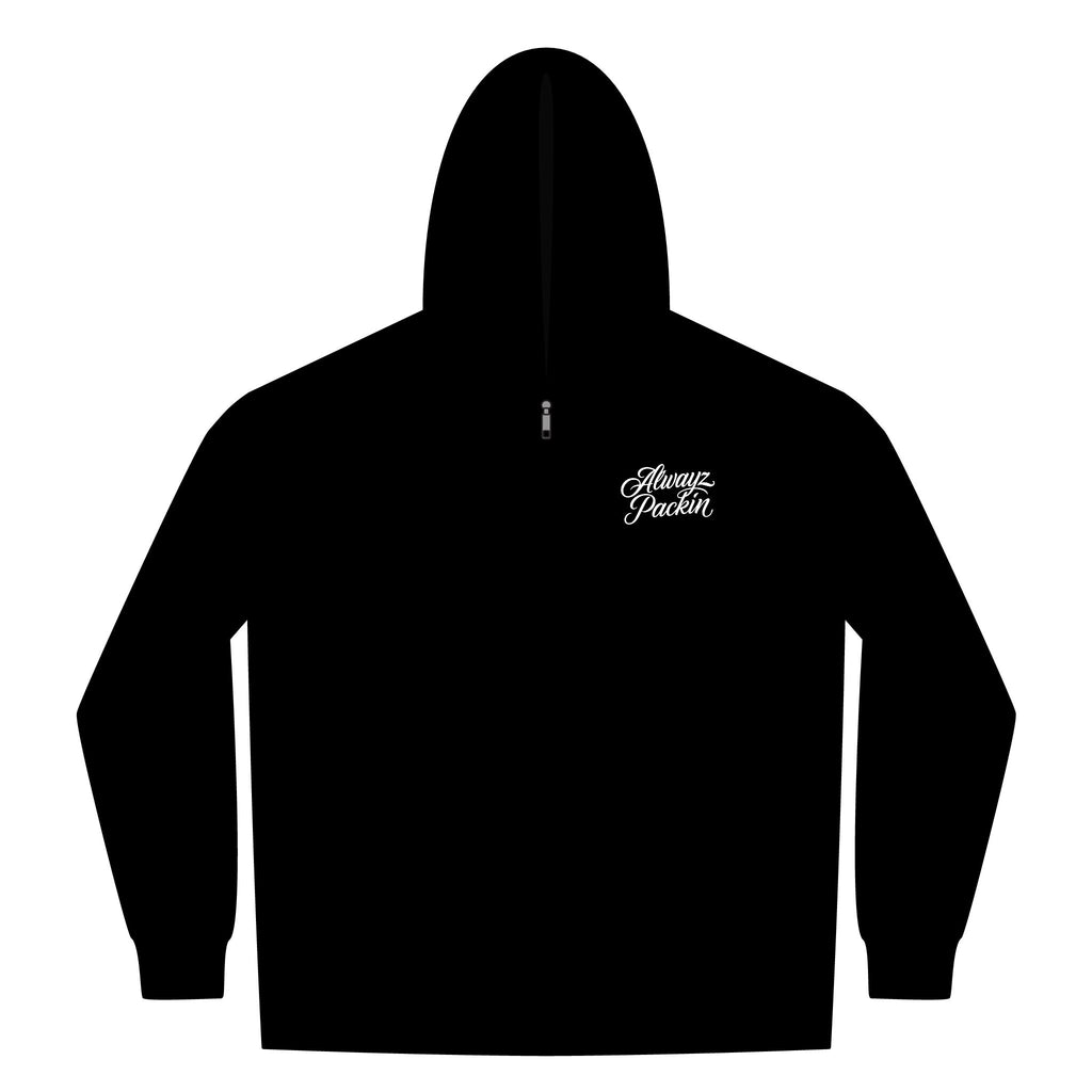Alwayz Packin Front Zip/ Skull and Guns Back