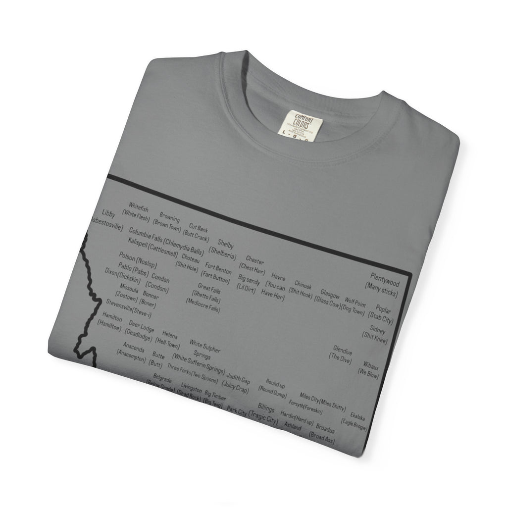 Montana Towns and Nicknames T-Shirt