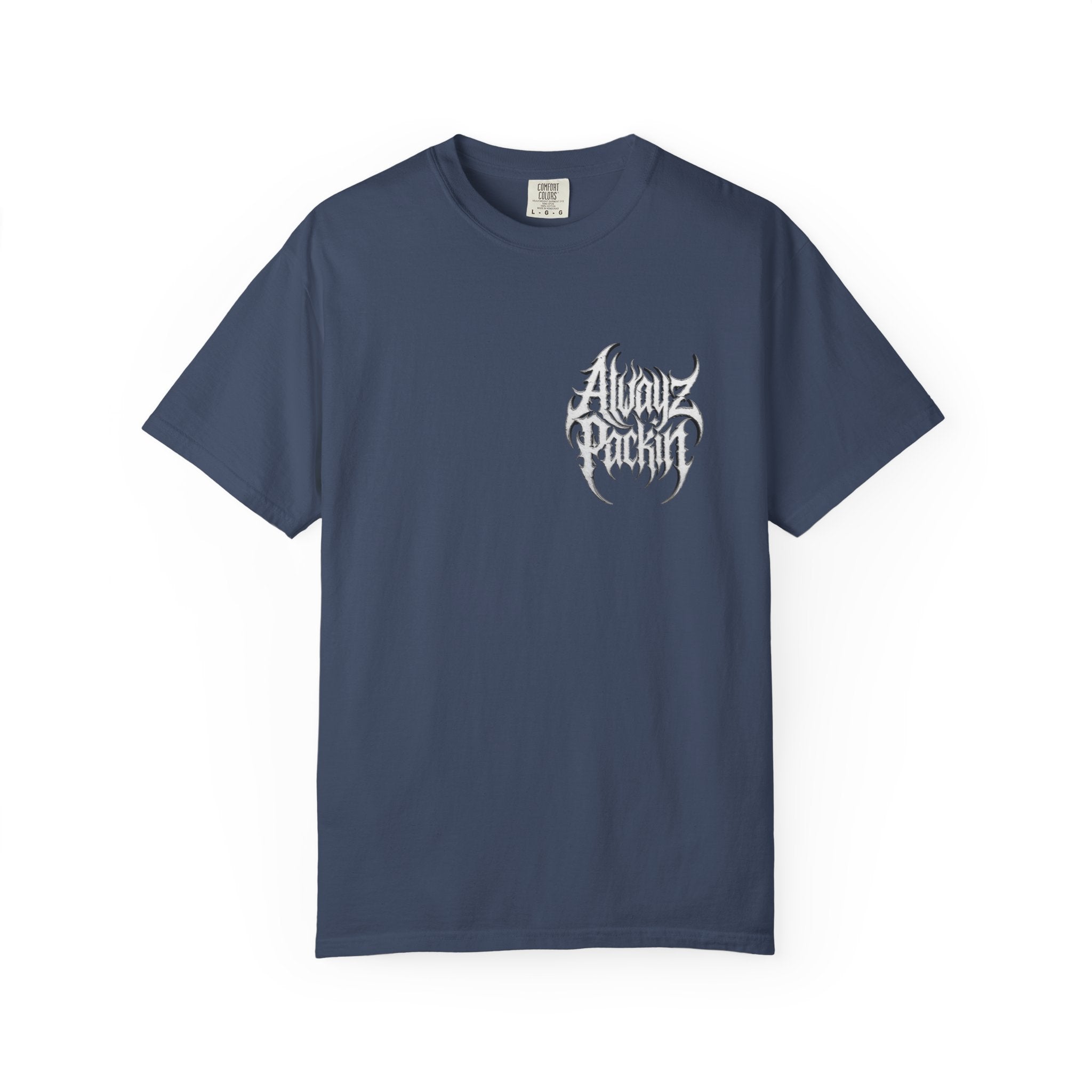Alwayz Packin Heavy Metal Print T-Shirt
