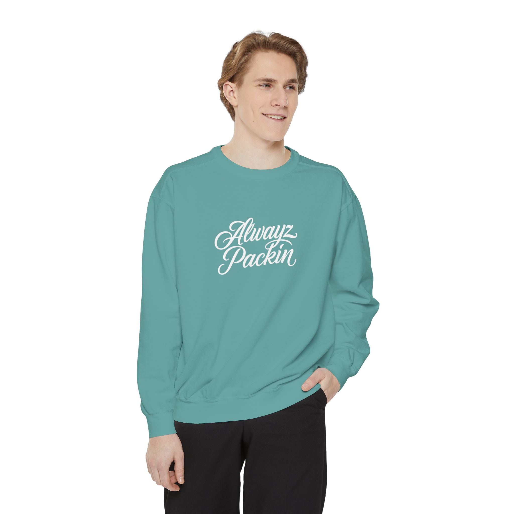 Alwayz Packin Front/ Skull and Guns Back Sweatshirt
